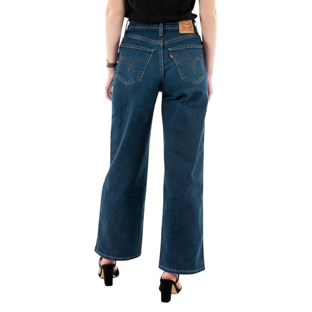 Levi's Womens High Rise Wide Leg Jeans 25x27 US 0 Blue Denim 72970-0017 NWT