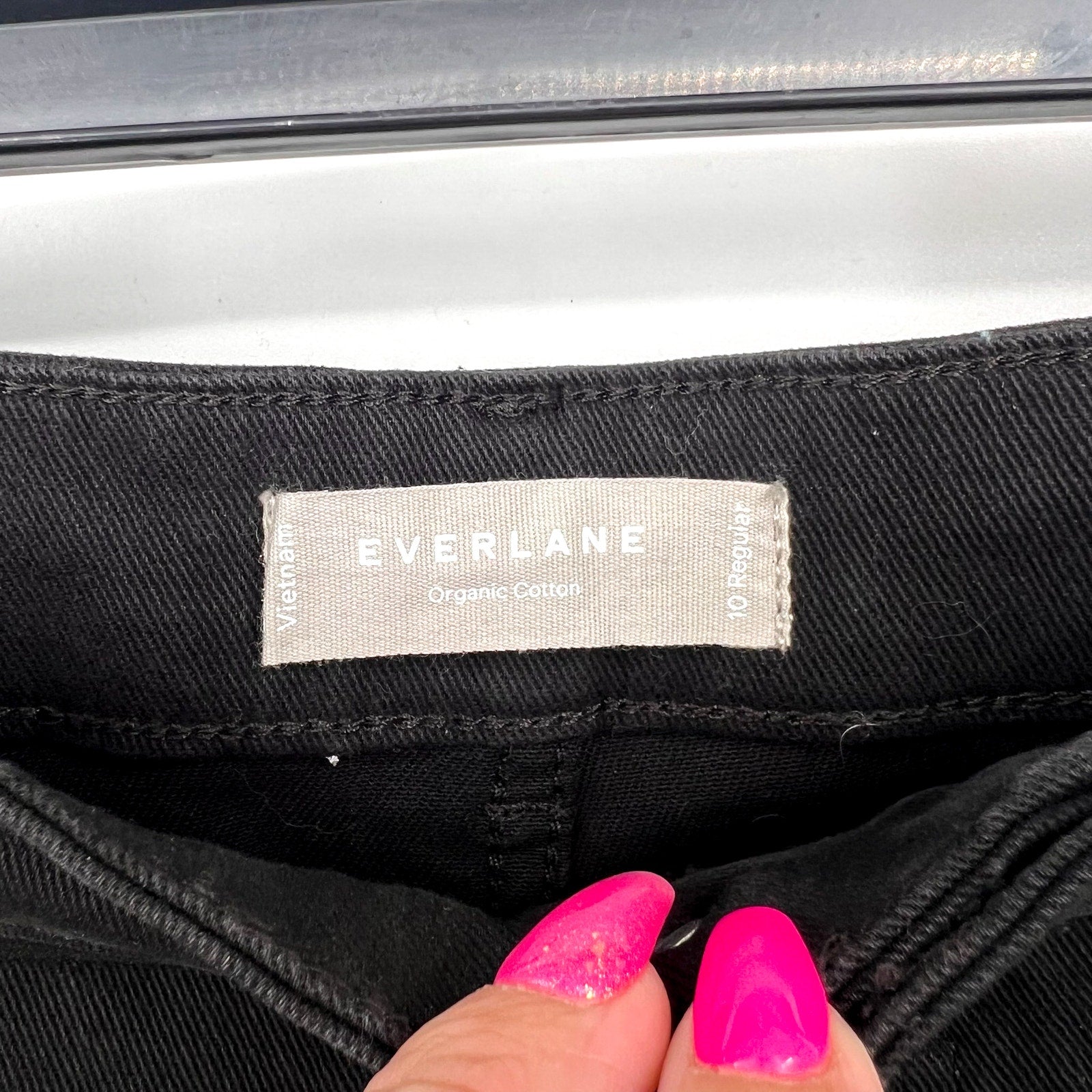 EVERLANE Women's The Utility Barrel Pants Size 10 Black Cotton Twill NWT