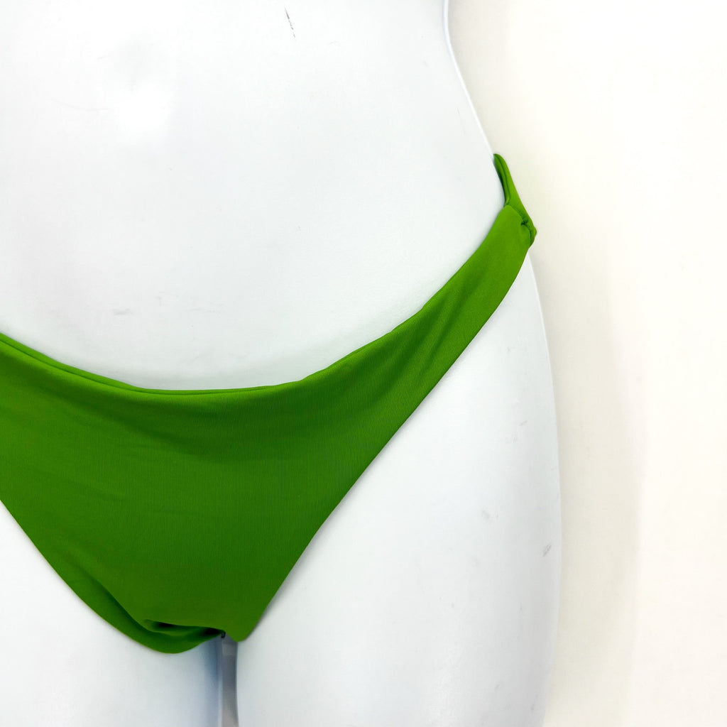 L*SPACE Women's Camacho Classic Bikini Bottom XS Green Cheeky Low Rise NWT