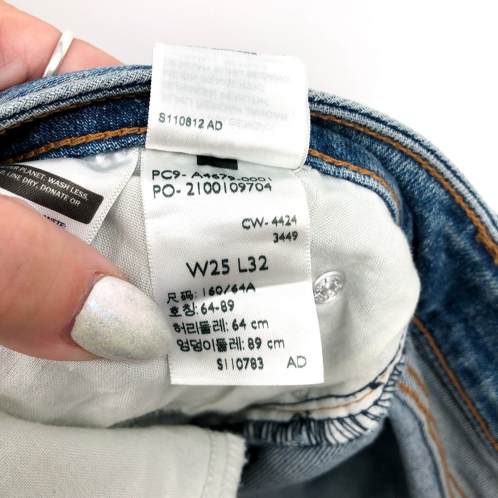LEVI'S Women's Superlow Bootcut Jeans 25x32 Size 0 Medium Wash NWT A4679-0001