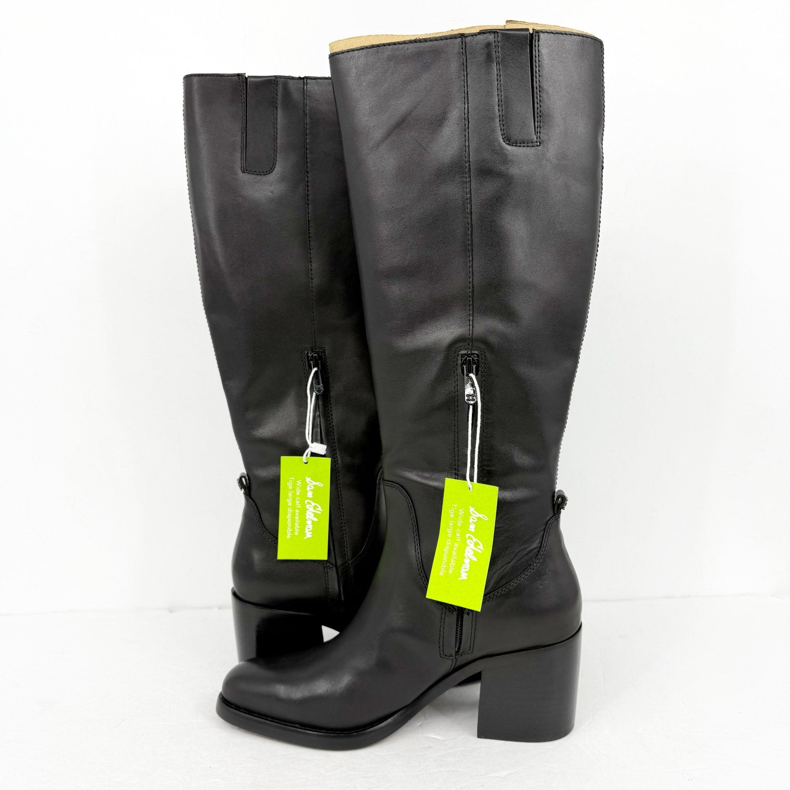 Sam Edelman Womens Soyer Knee High Boots US 8.5 M EU 39 Black Leather NIB