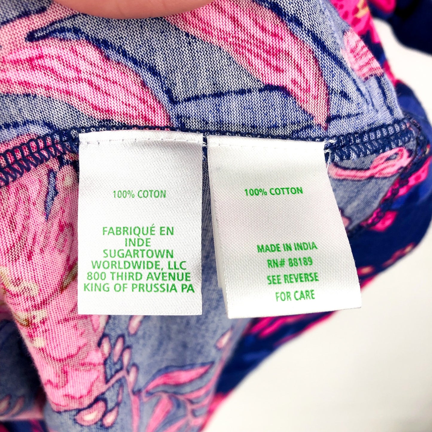 LILLY PULITZER Women's Cath Dress Small Blue Pink Never Ending Summer