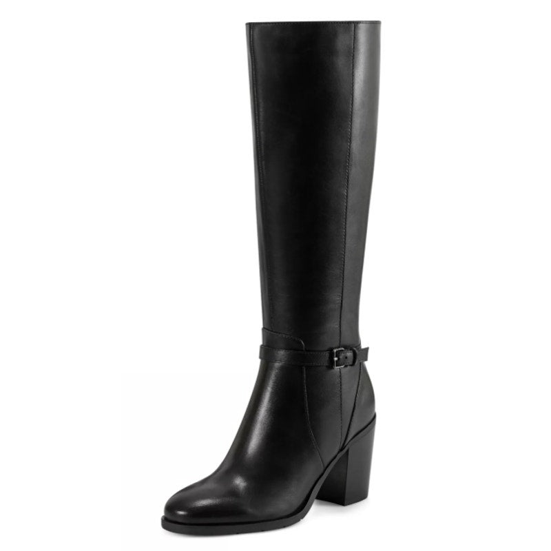 Easy Spirit Womens Eflex Imani Knee High Boots US 8.5 Black Leather NWOB