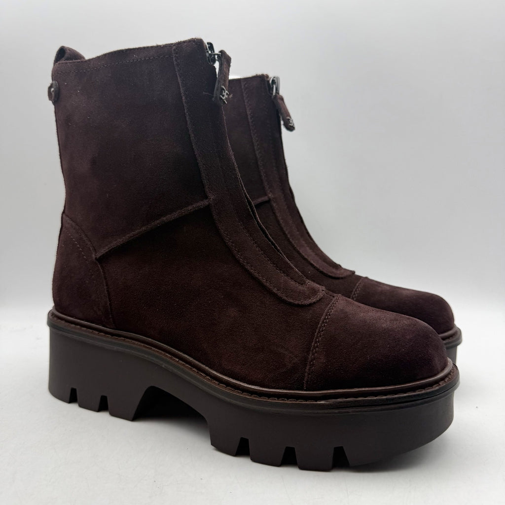 Sam Edelman Womens Cooper Chelsea Ankle Boot US 8 M Cafe Noir Brown Suede NIB