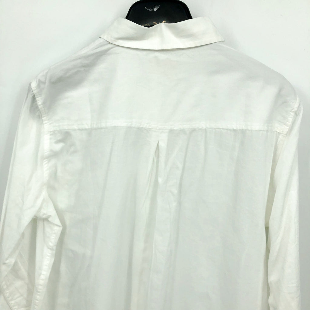 PACT Women's Sunset Lightweight Cotton Shirt Large White Button-Down NWT