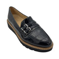 Naturalizer Womens Eiffel Loafers Size 8.5 38.5 Black Vegan Patent Leather NIB