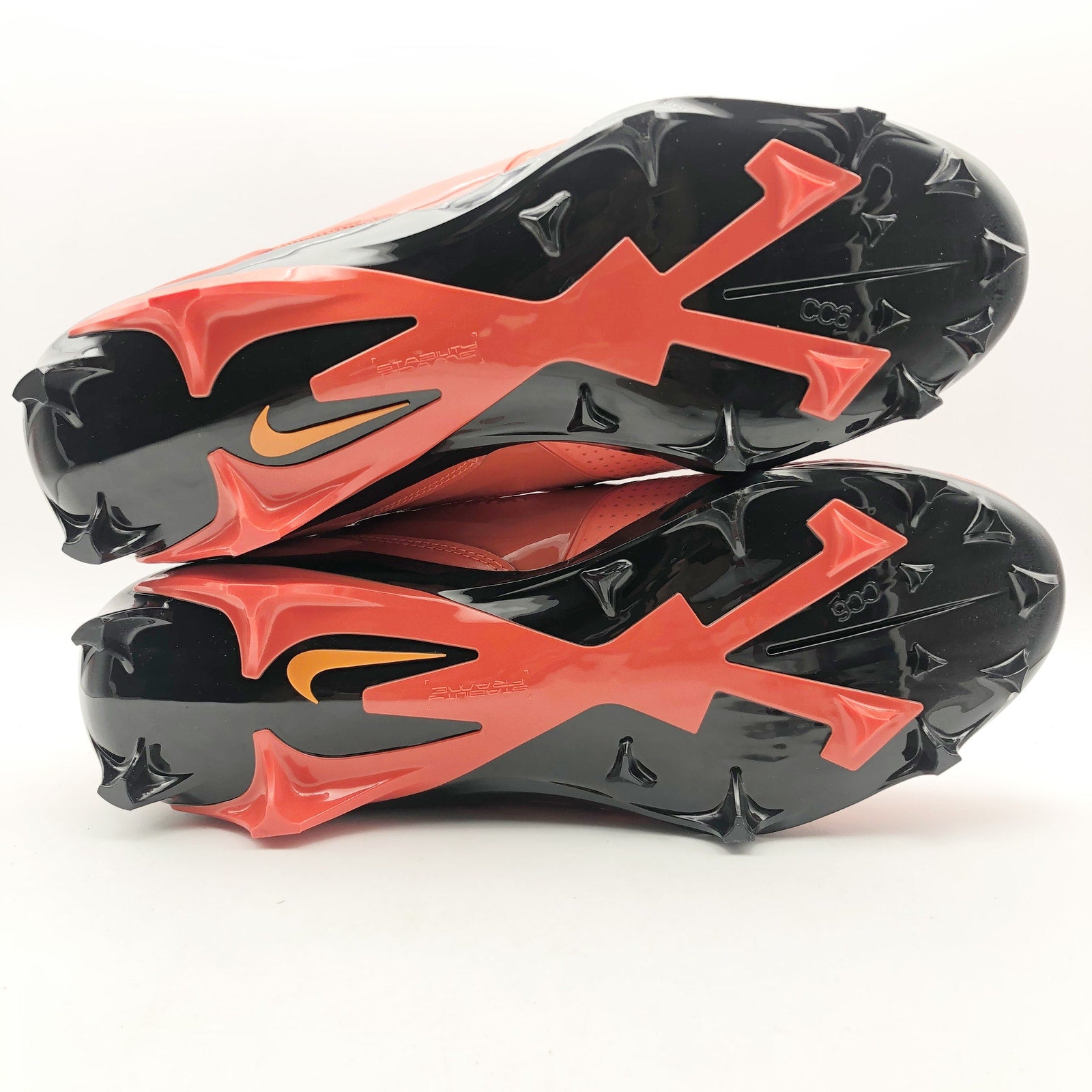 Nike Mens Alpha Menace 4 Pro NRG Molded Football Cleat Size 13 Orange Black NWOB