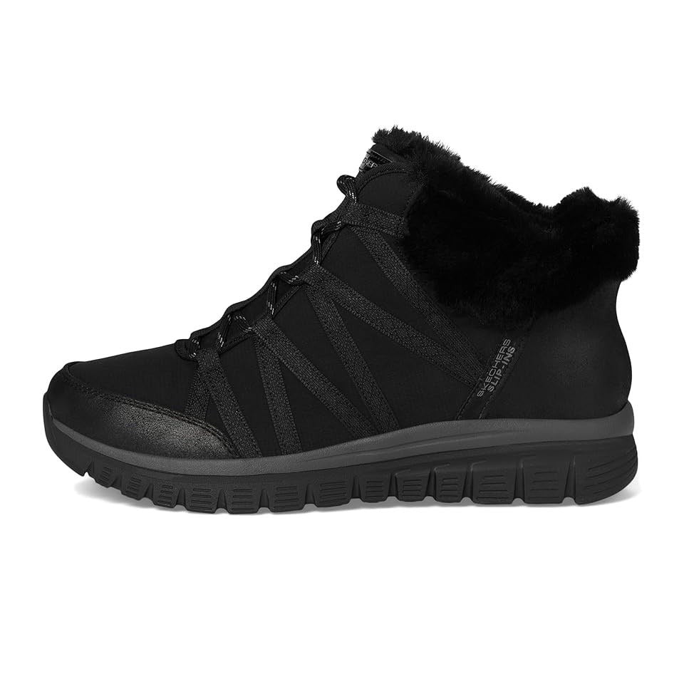 Skechers Womens Slip-ins Graceful Cozy Strolls Ankle Bootie Size 8.5 Black NWT