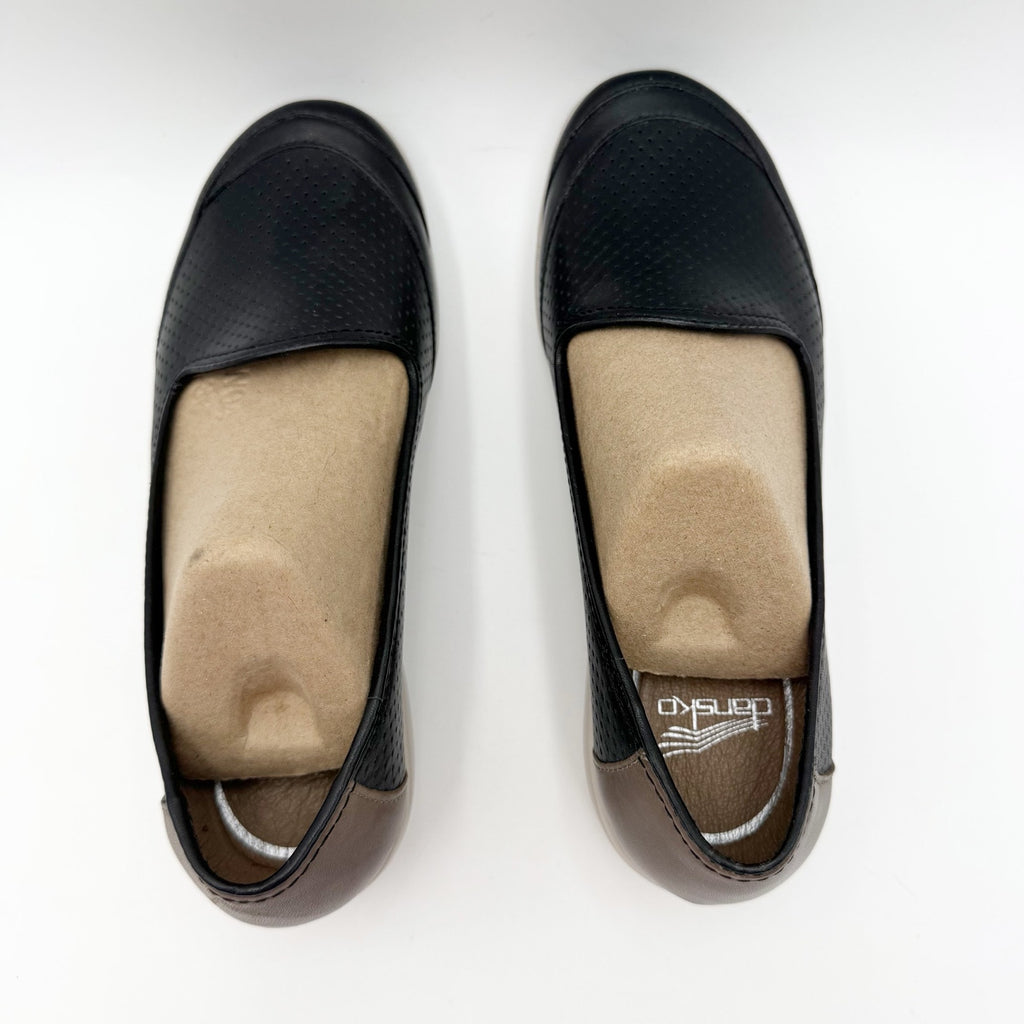 Dansko Womens Marjorie Casual Loafers EU 36 US 5.5-6 Black Leather NIB