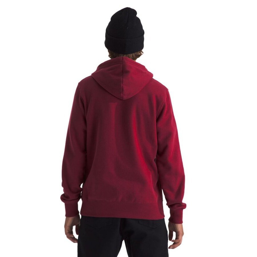 THE NORTH FACE Men Half Dome Hoodie Medium Red Beetroot Sweatshirt NWT