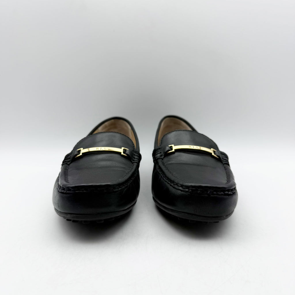 Lauren Ralph Lauren Womens Briony Driving Loafers US 5 Black Leather