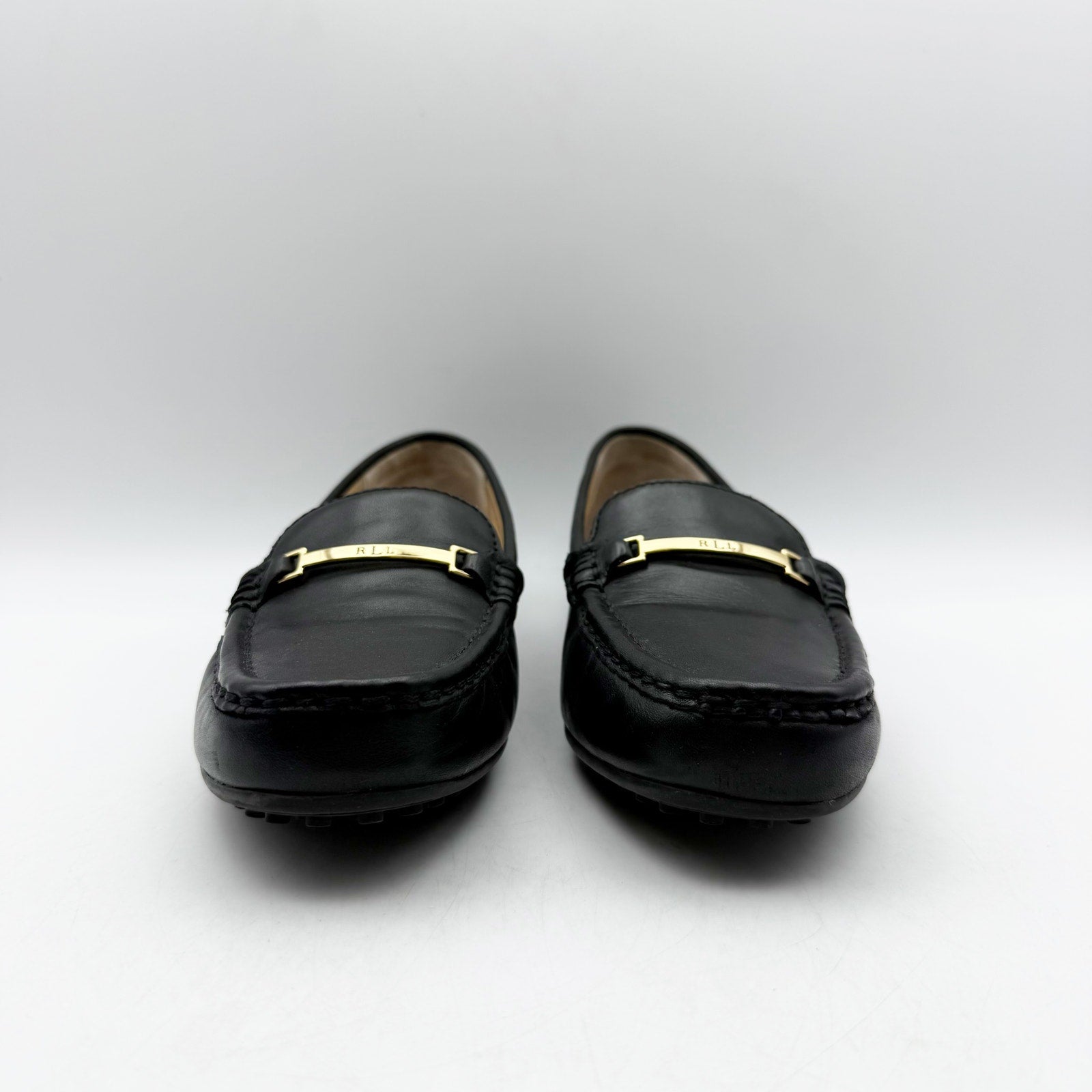 Lauren Ralph Lauren Womens Briony Driving Loafers US 5 Black Leather
