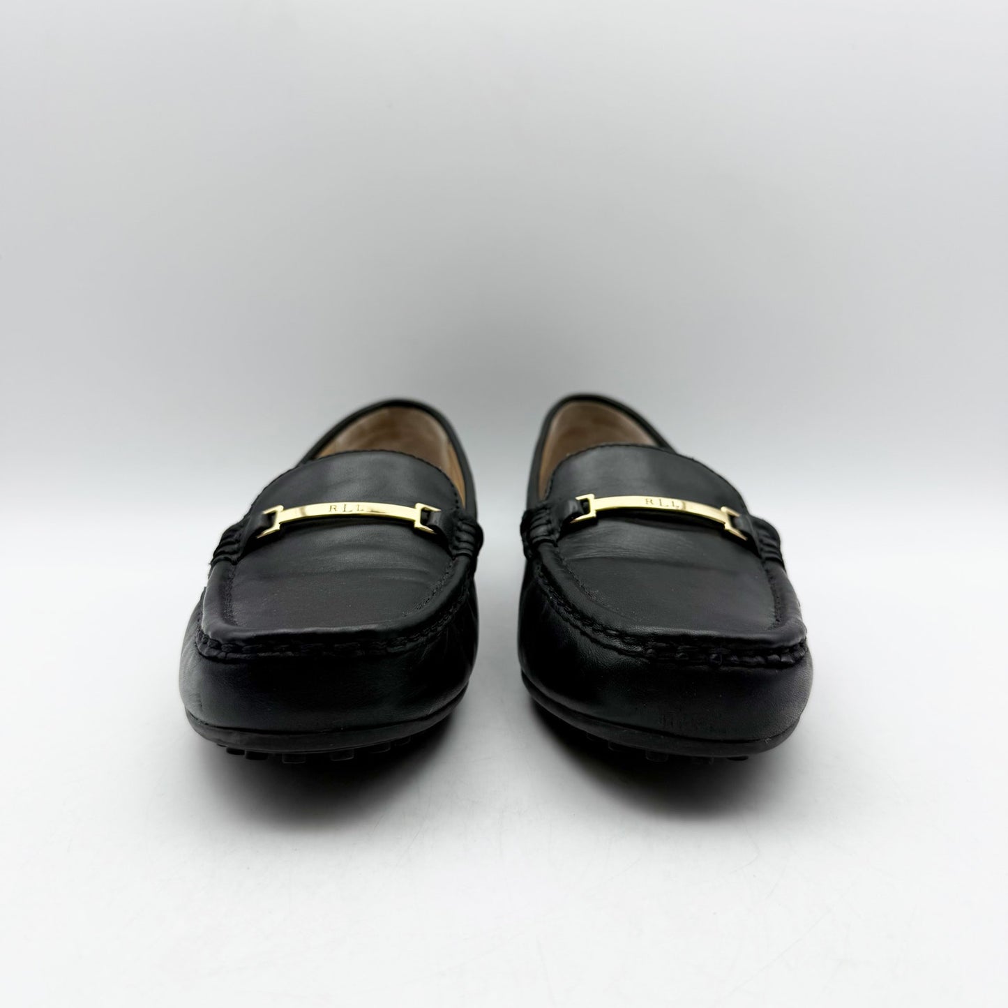 Lauren Ralph Lauren Womens Briony Driving Loafers US 5 Black Leather