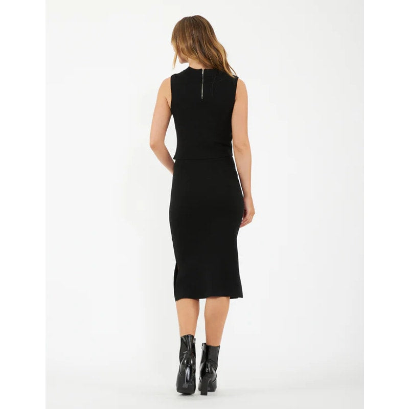 RIPE Women's Layered Knit Nursing Dress Small Black Sleeveless Stretch NWT