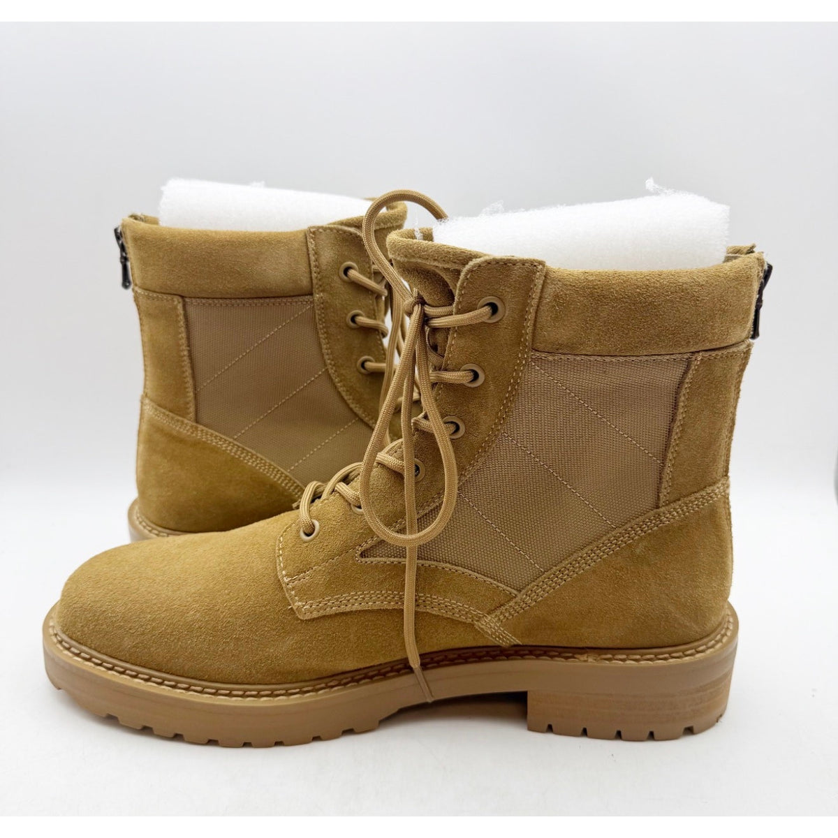 Saint Morta Mens Legion Ankle Combat Boots Size 8 EU 42 Camel Tan Suede NIB