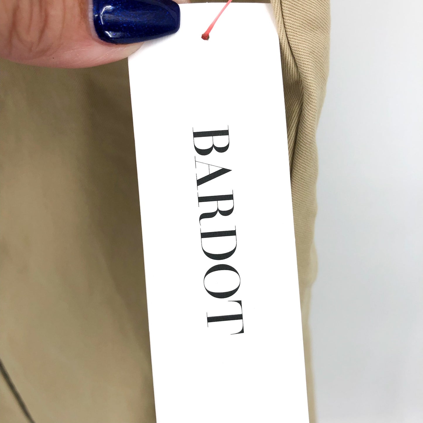 BARDOT Womens Lee Halter Utility Dress Beige MEDIUM US 6