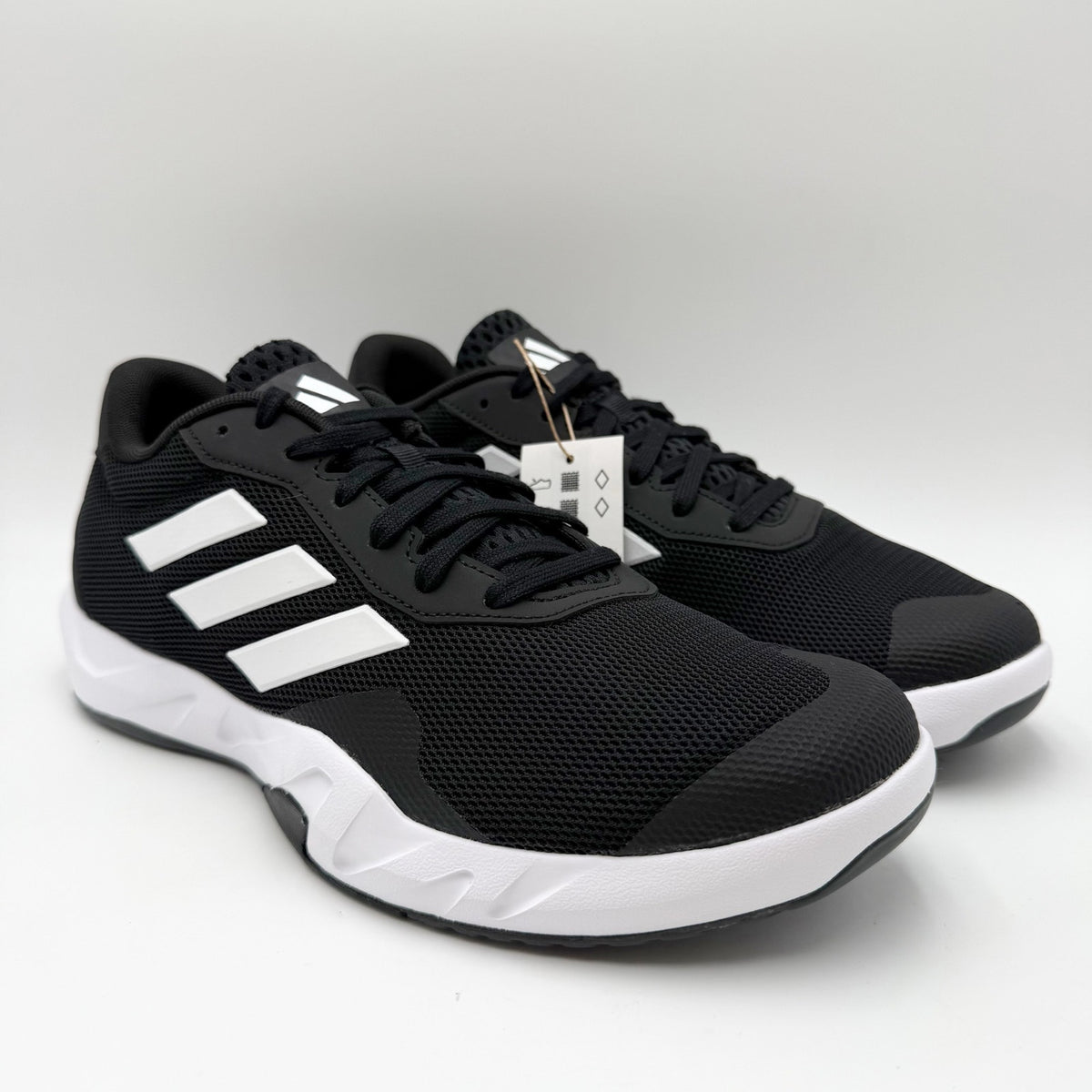 Adidas Mens Amplimove Trainer Athletic Shoes Size 9.5 Black White NIB
