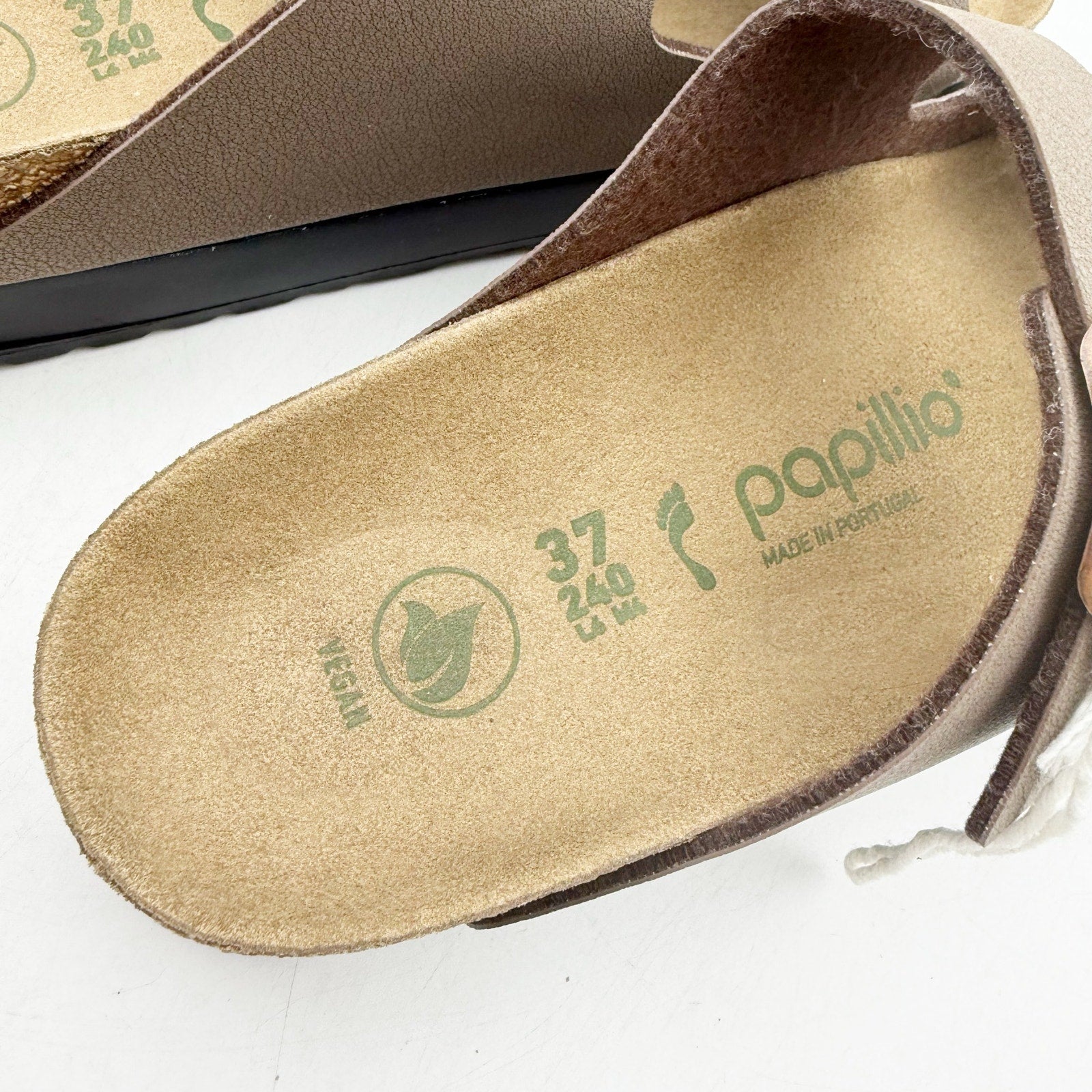 Birkenstock Papillio Women Arizona Platform Sandal EU 37 US 6 Brown Leather NWOB