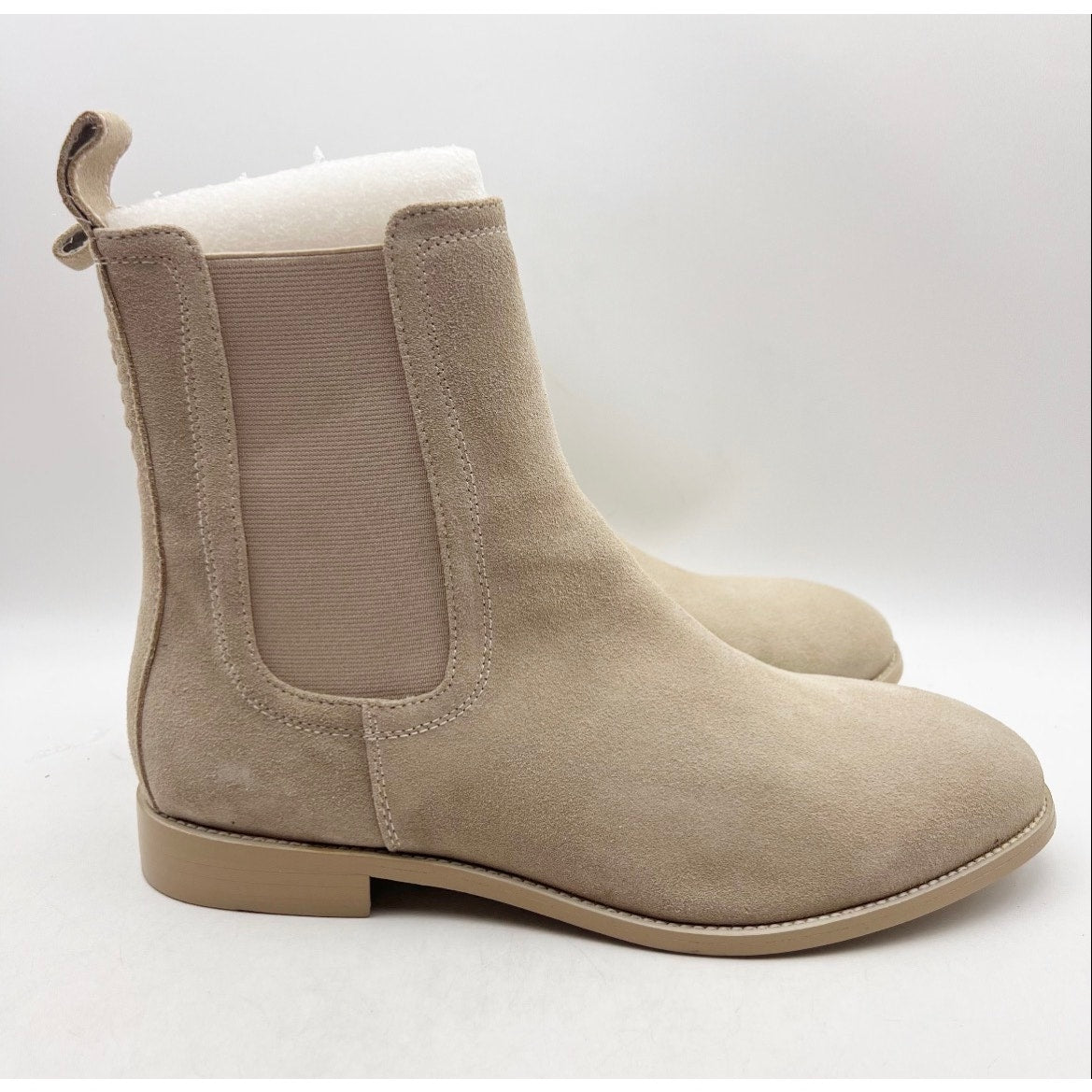 Saint Morta Mens Nomad Chelsea Boots Size 11 Light Stone Grey Round Toe NIB