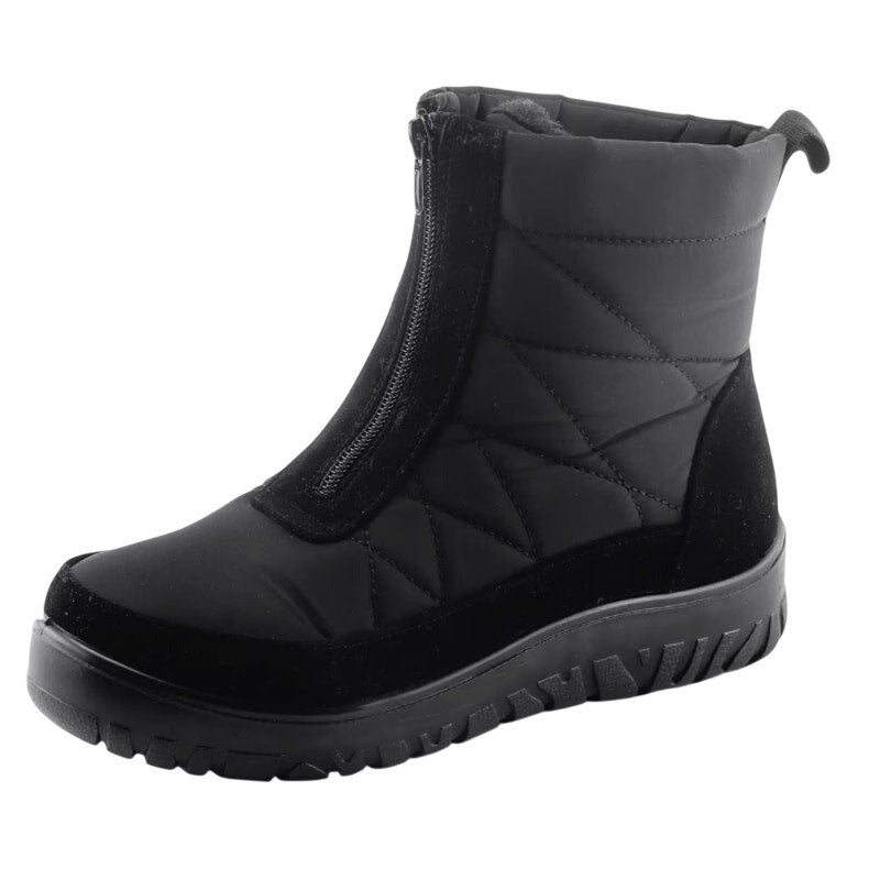 Flexus Spring Step Womens Lake Effect Snow Boots US 5.5-6 Black Waterproof NIB