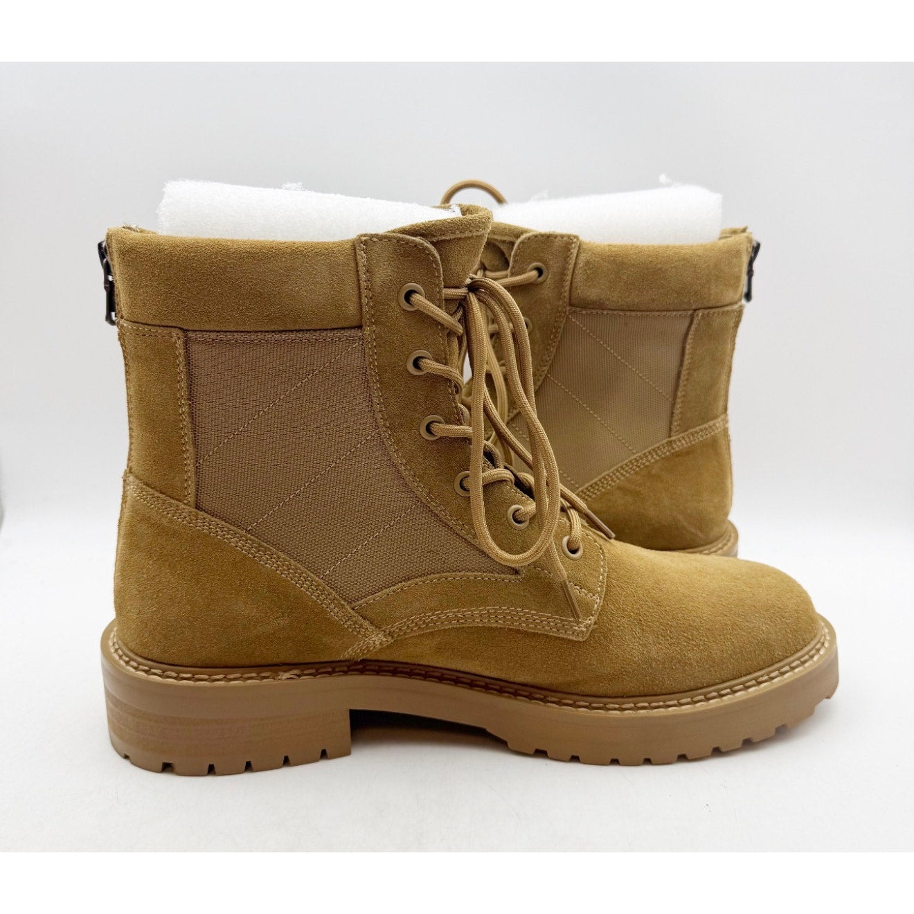 Saint Morta Mens Legion Ankle Combat Boots Size 8 EU 42 Camel Tan Suede NIB
