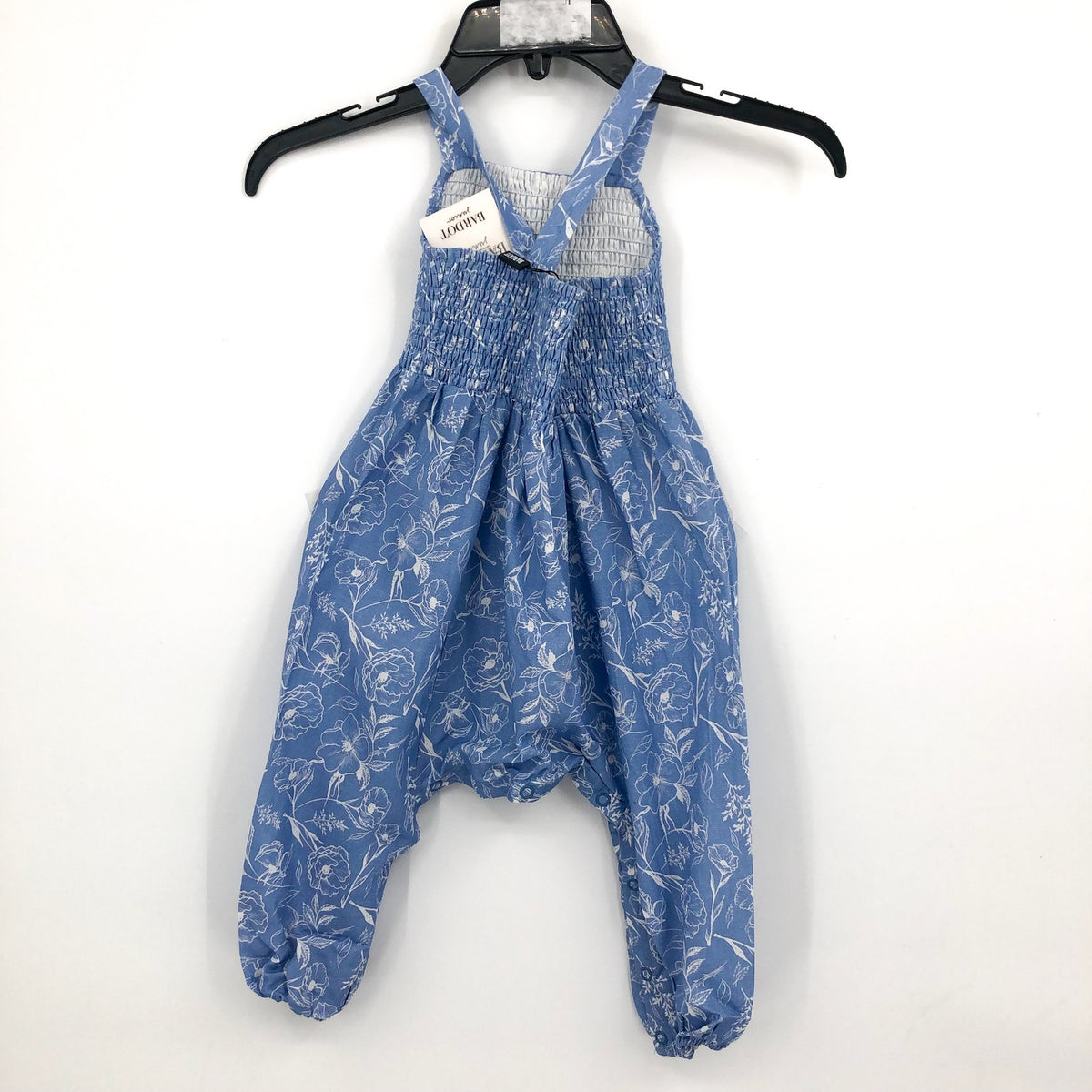 BARDOT Baby Missy Floral One Piece Outfit 3-6 Months Blue Linen