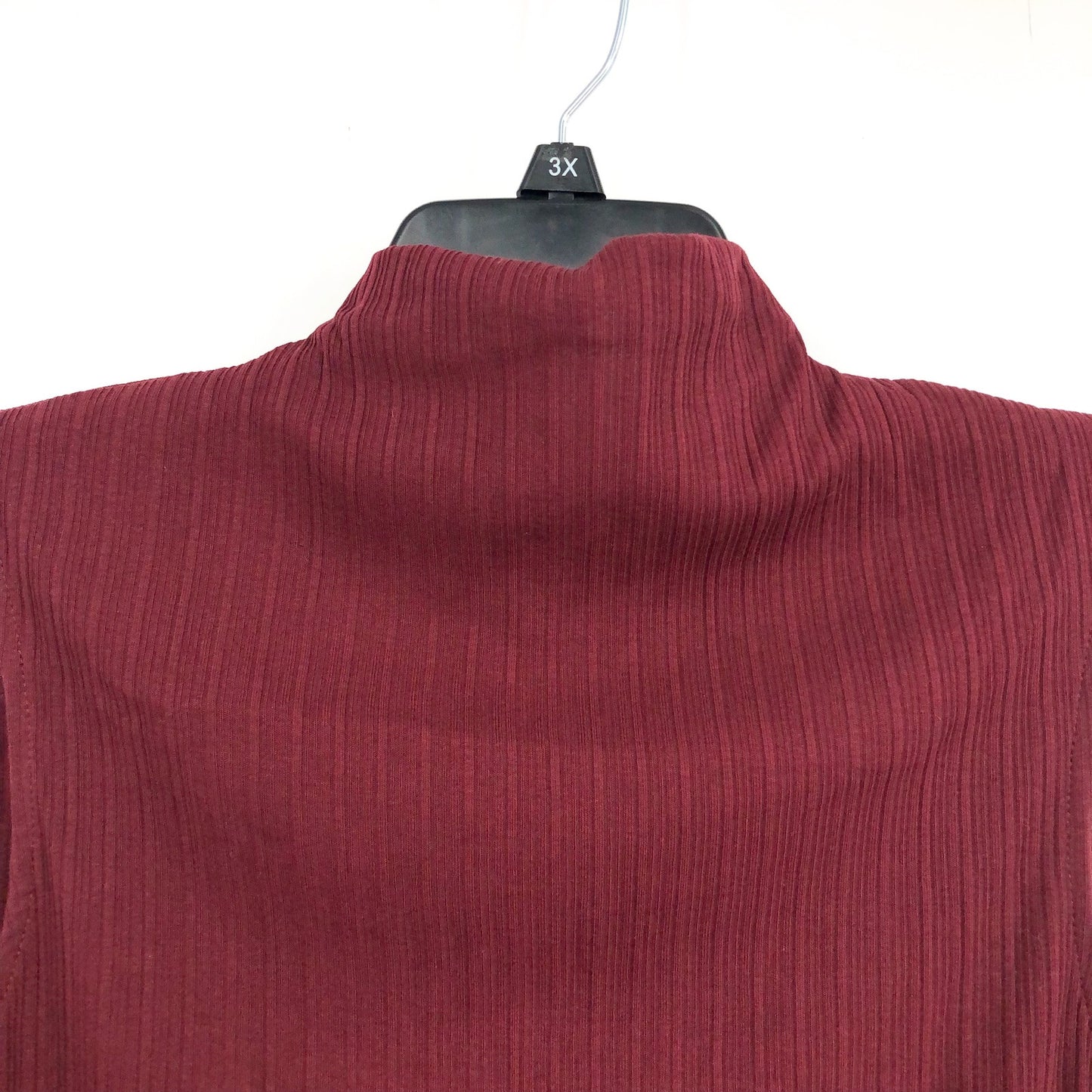 MADEWELL Womens Ribbed Mockneck Tank Top Medium Red Cabernet NT679 NWT