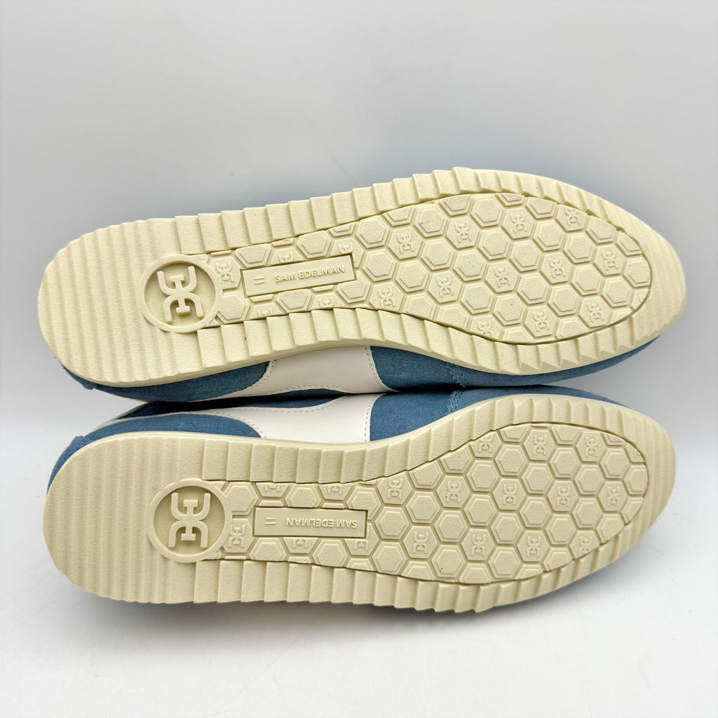 Sam Edelman Womens Isa Casual Sneaker US 11 Blue Suede Signature Collection NWOB