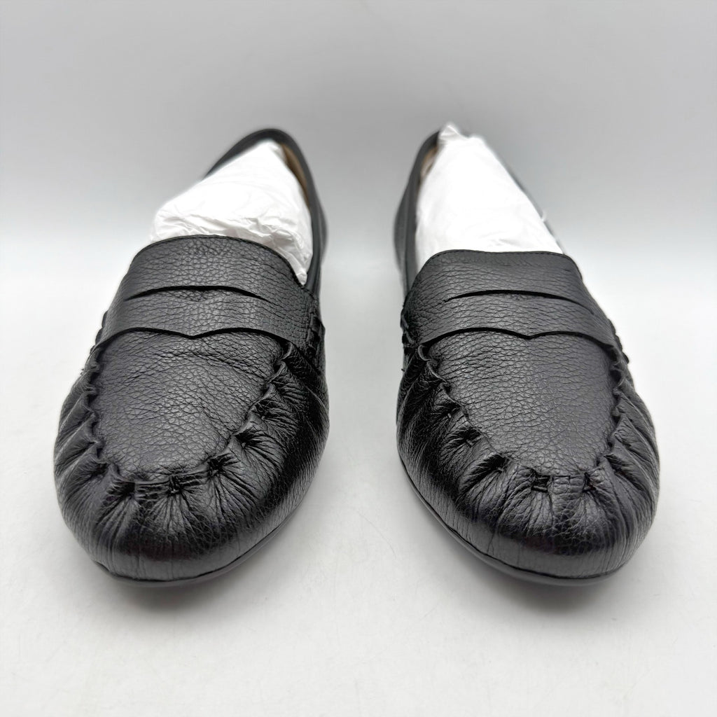 Bernardo Womens Sage Flats US 8.5 M Black Leather Slip On NIB