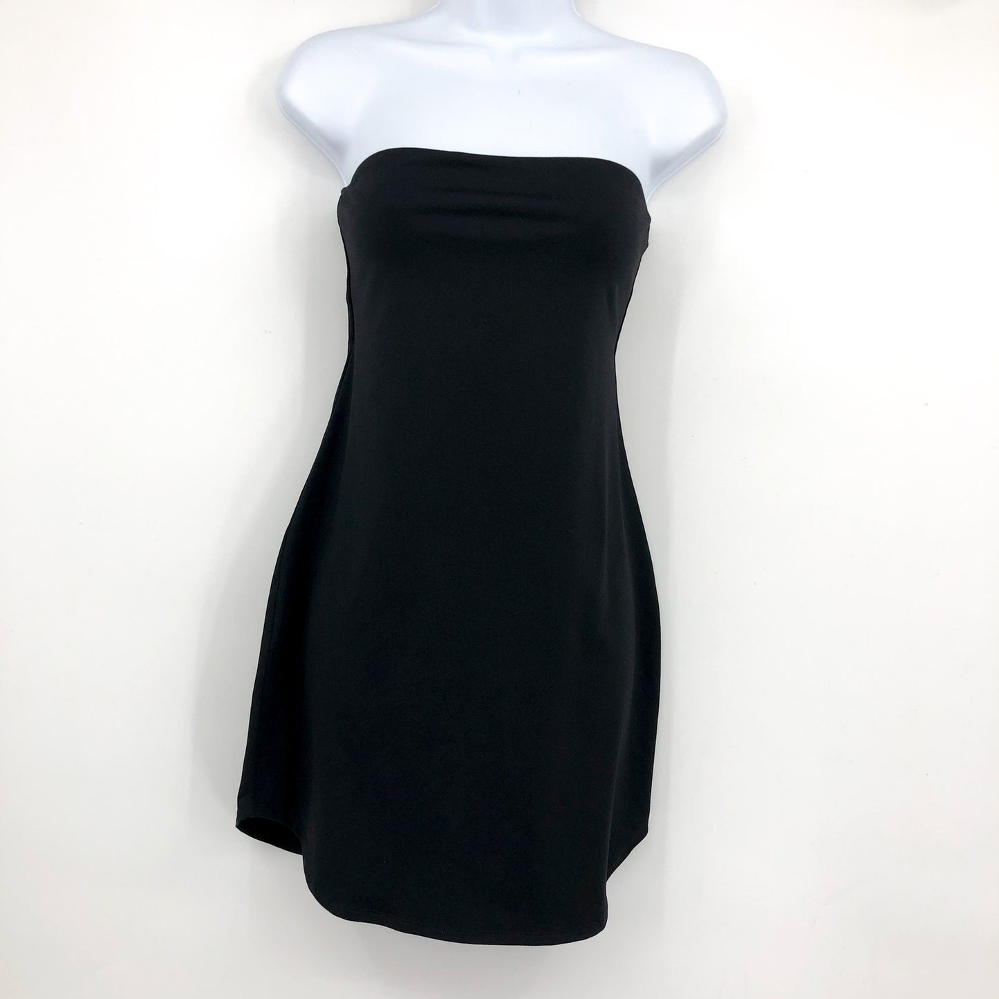 SUSANA MONACO Women's Tube Shirt Tail Dress Medium Black Jersey Stretch NWT