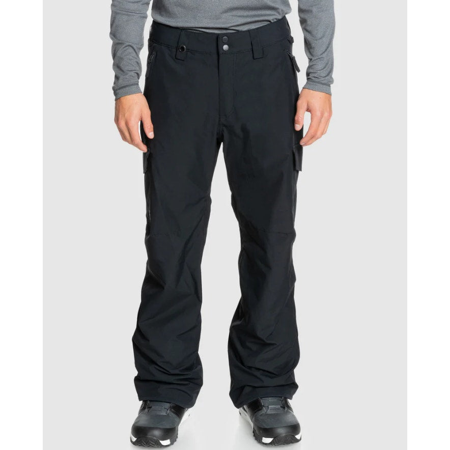 QUICKSILVER Men's Porter Snow Pants Large Black Waterproof Outdoor NWT