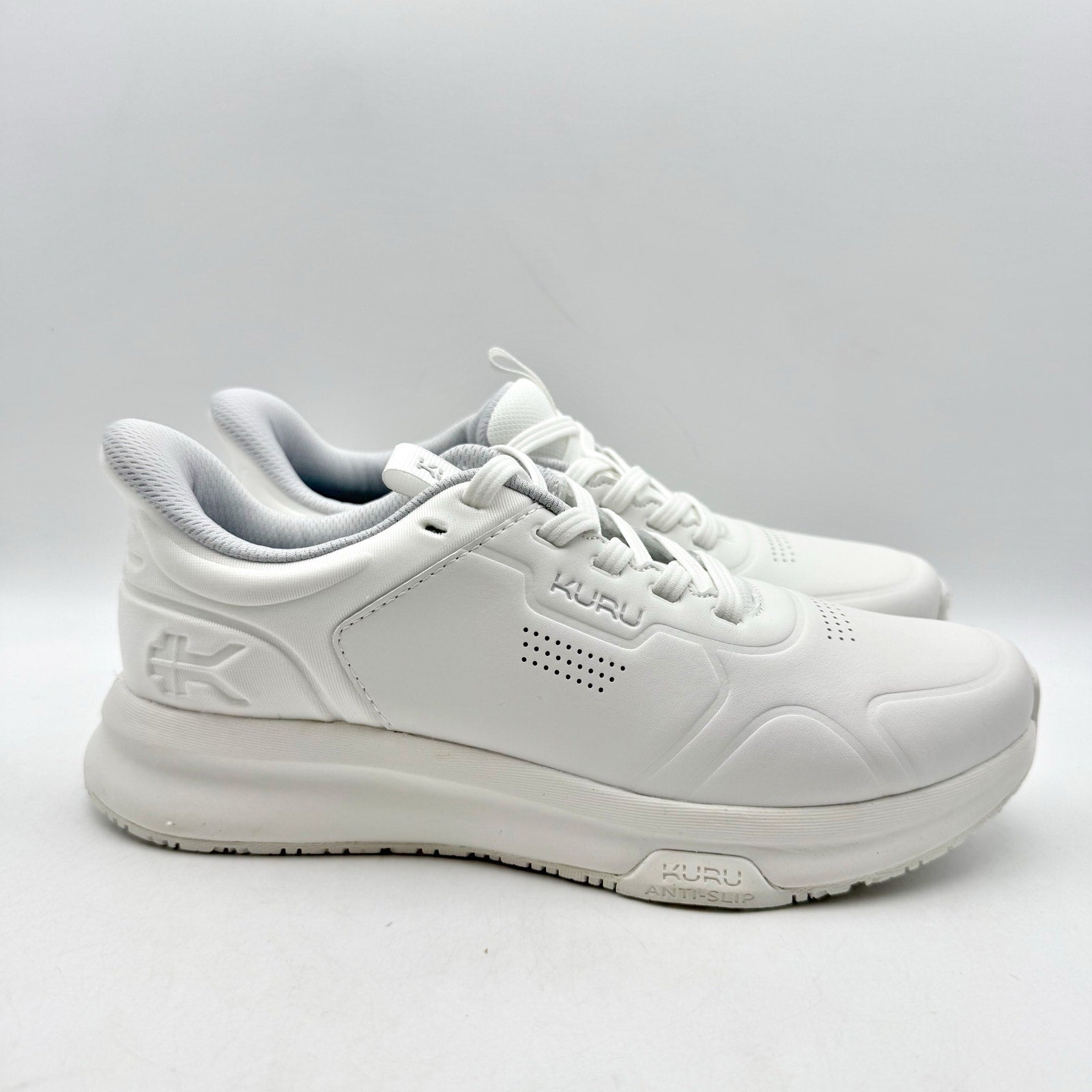 KURU Womens Shift Sneakers Size 7.5 EU 38 Bright White Anti Slip Athletic NIB