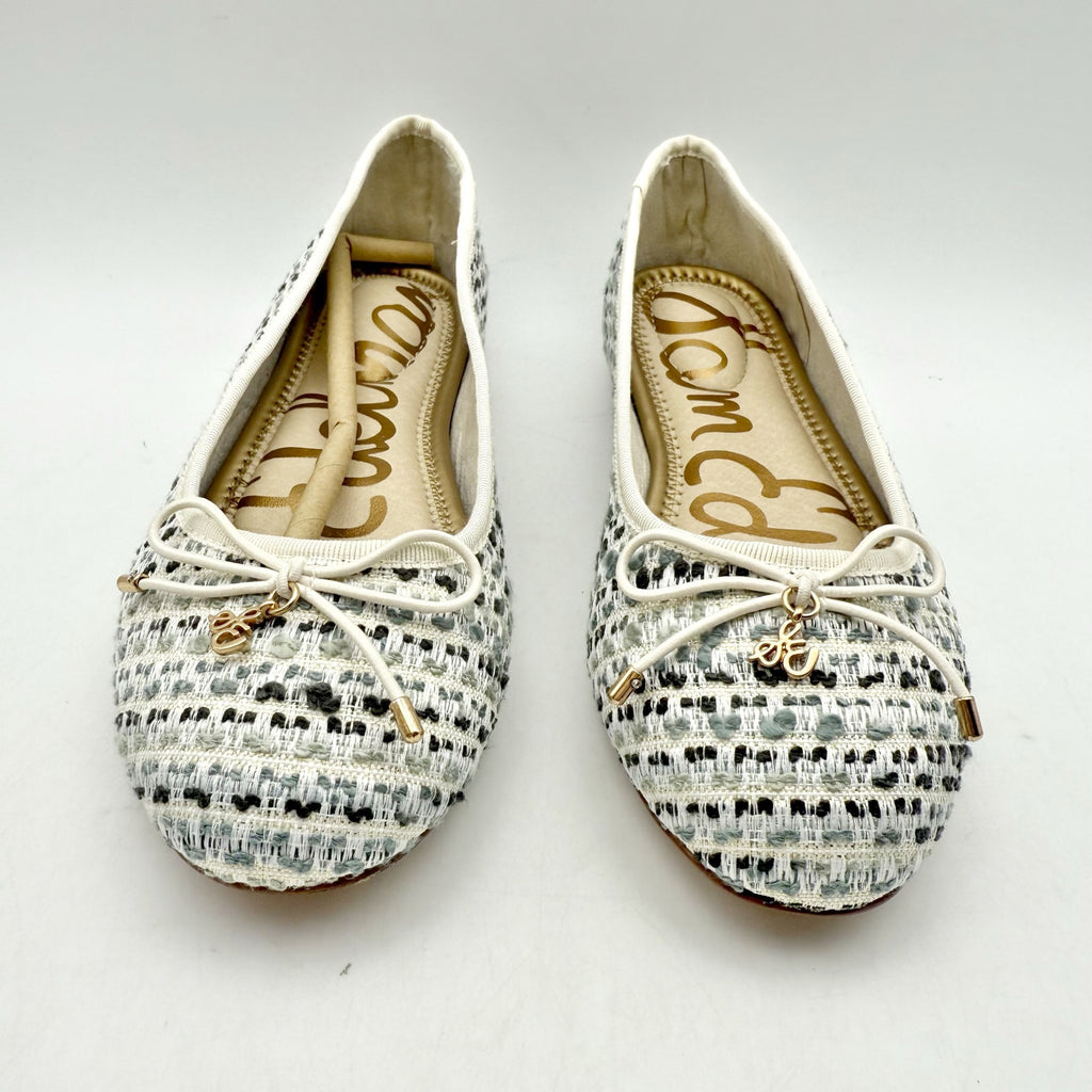 Sam Edelman Kids Felicia Ballet Flats US 3 M EU 35 Taupe Vegan Leather NIB