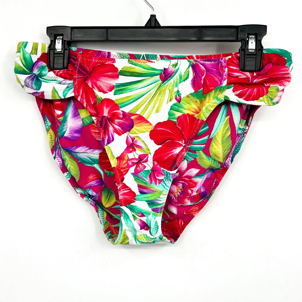 TOMMY BAHAMA Reversible Hipster Bikini Small Bottom Pink Island Cays Fiesta NWT
