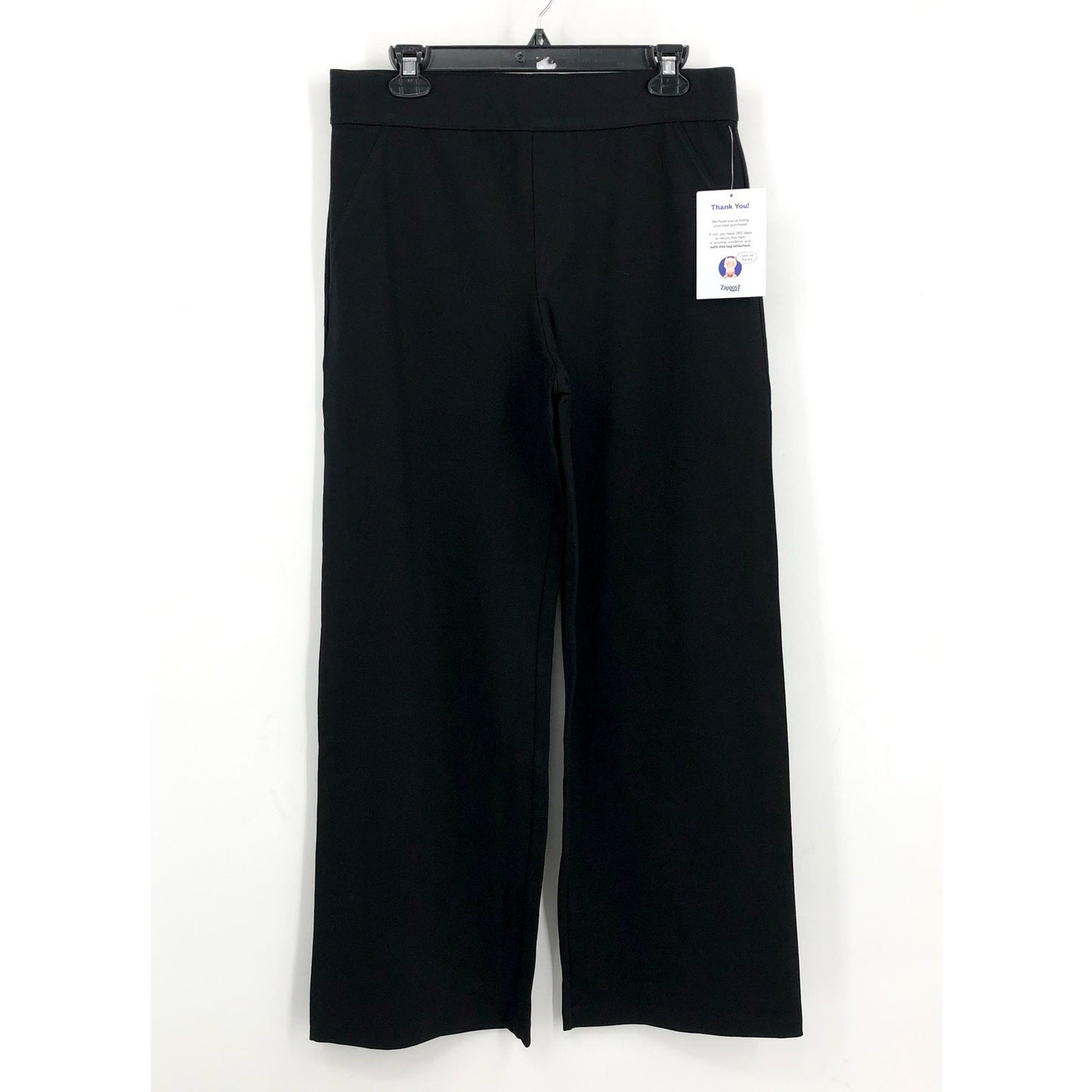 SANCTUARY Womens Runway Ponte Pants XL US 12 Black Pull-On Wide Leg Trouser NWT