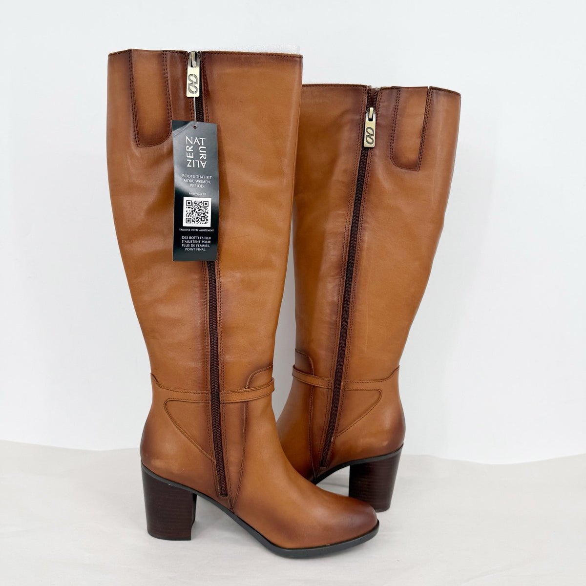 Naturalizer Womens Kalina Knee High Boots Size 10.5 EU 41.5 Leather NIB