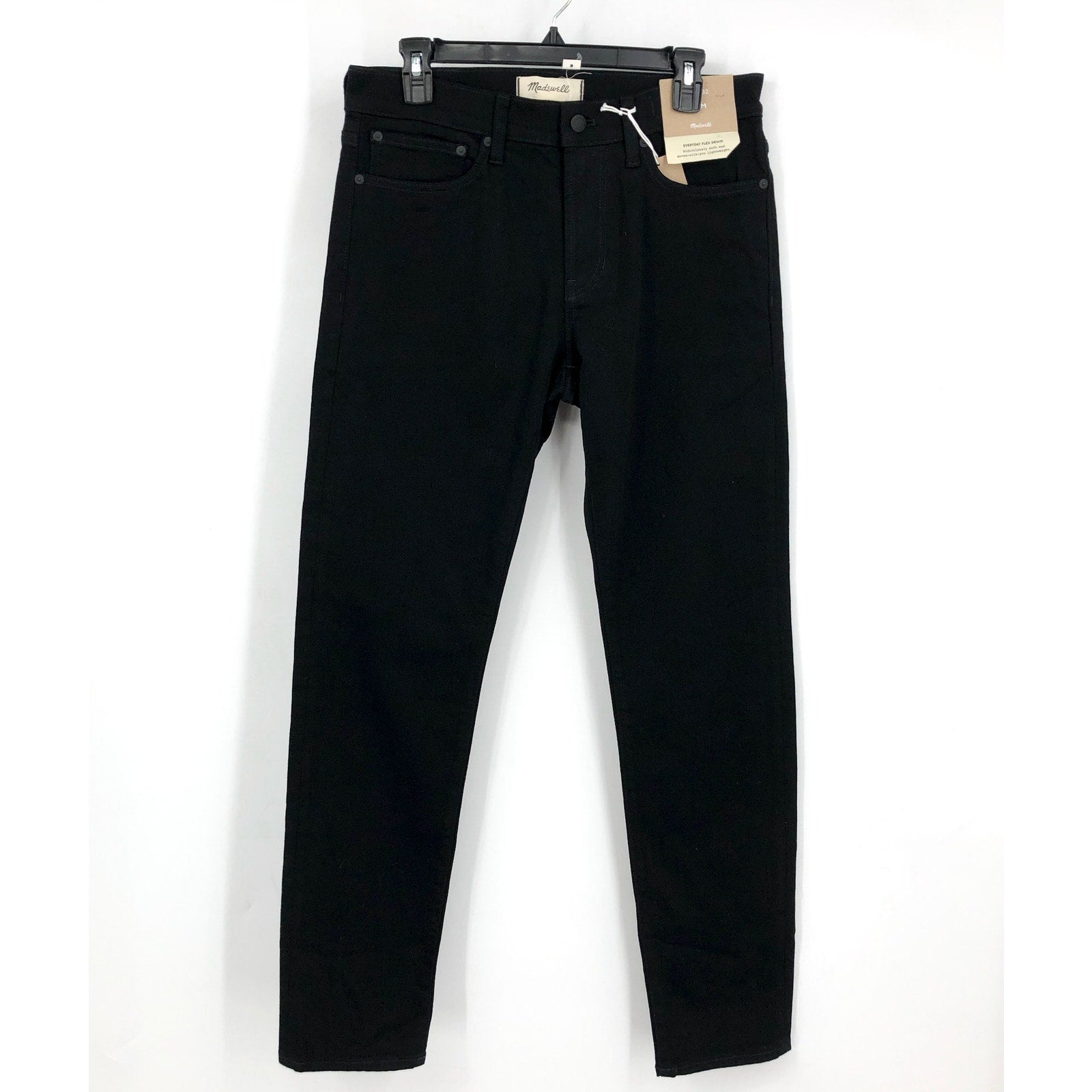 MADEWELL Men's Slim Jeans 30x32 Black Bainhart Wash ND479 COOLMAX® Denim NWT