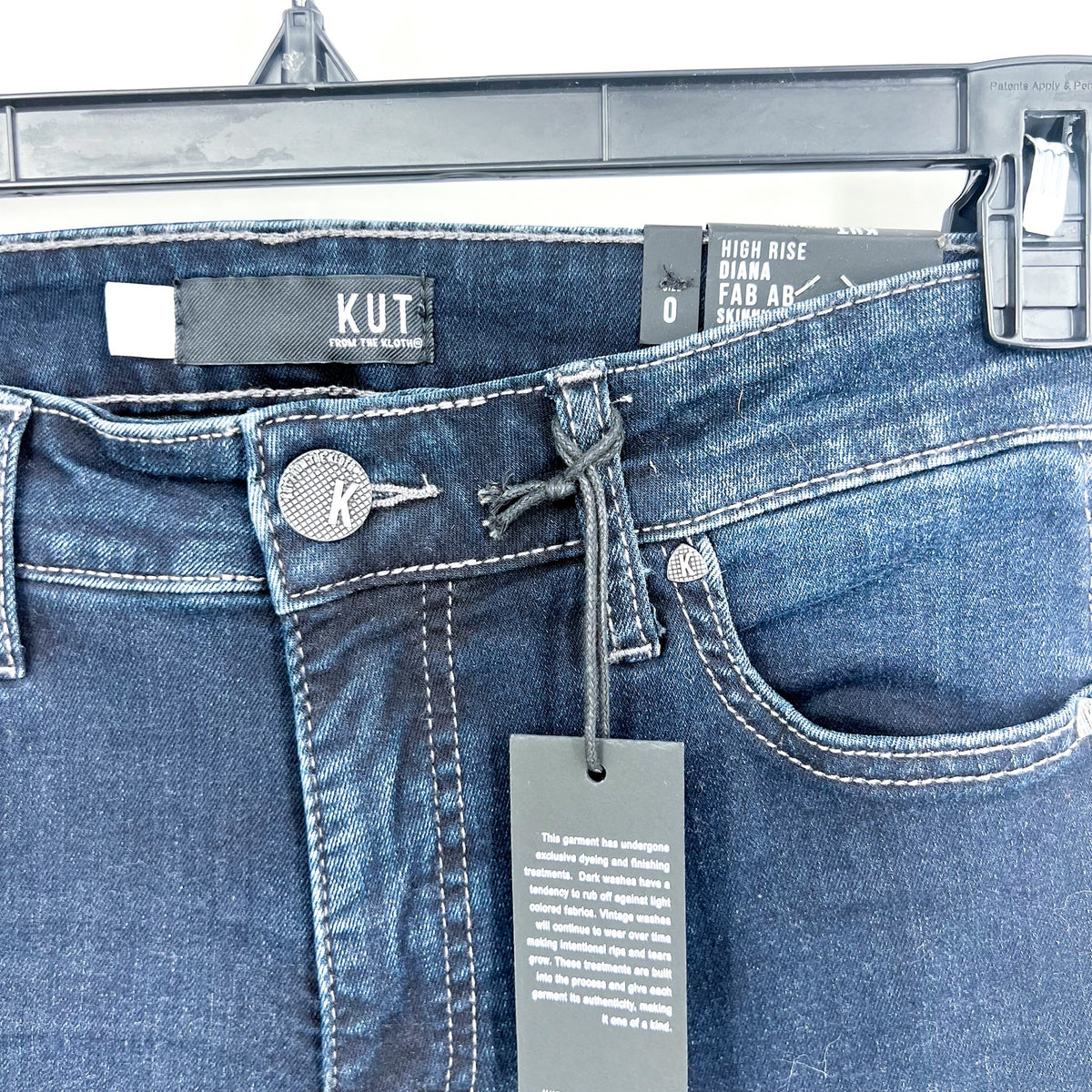 KUT FROM THE KLOTH Diana Skinny Jeans Blue Size 0 High-Rise Fab Ab NWT