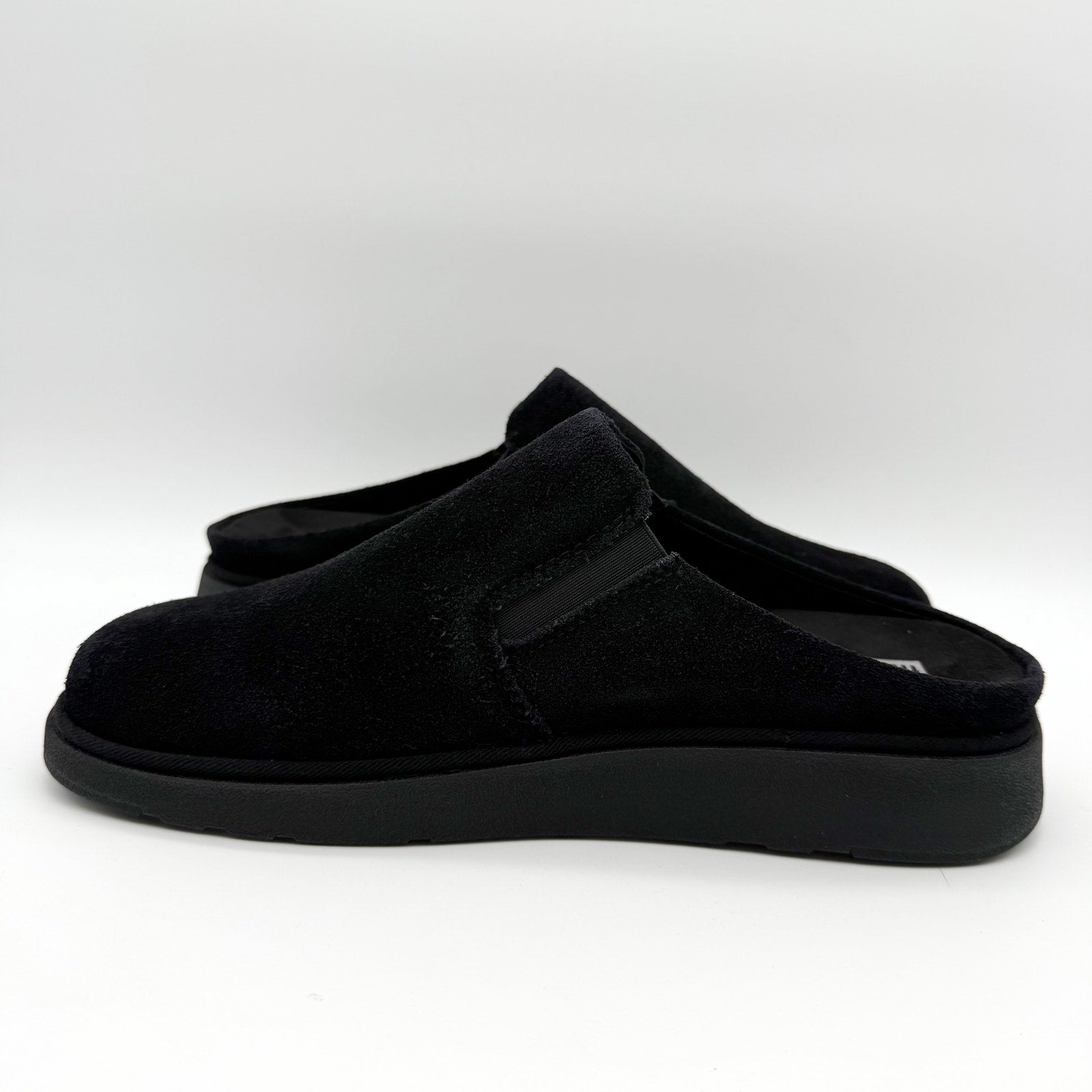 FitFlop Womens Gen-FF Elasticated Mules US 9 EU 41 Black Suede NIB