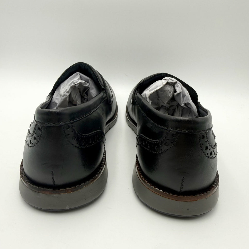Josef Seibel Mens Tyler 10 Penny Loafers EU 41 US 8 Black Leather NWOB