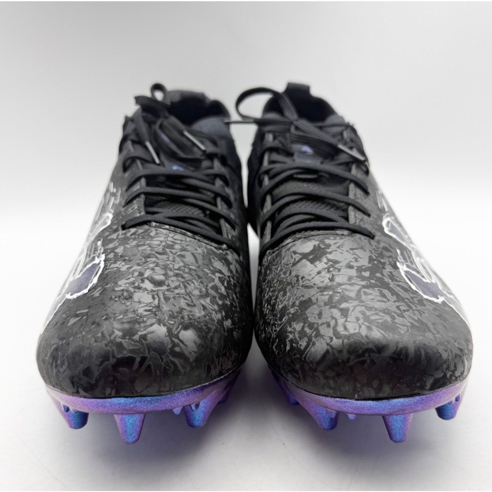 Under Armour Mens Blur Smoke Suede 2.0 MC Molded Football Cleat US 13 Black NWOB