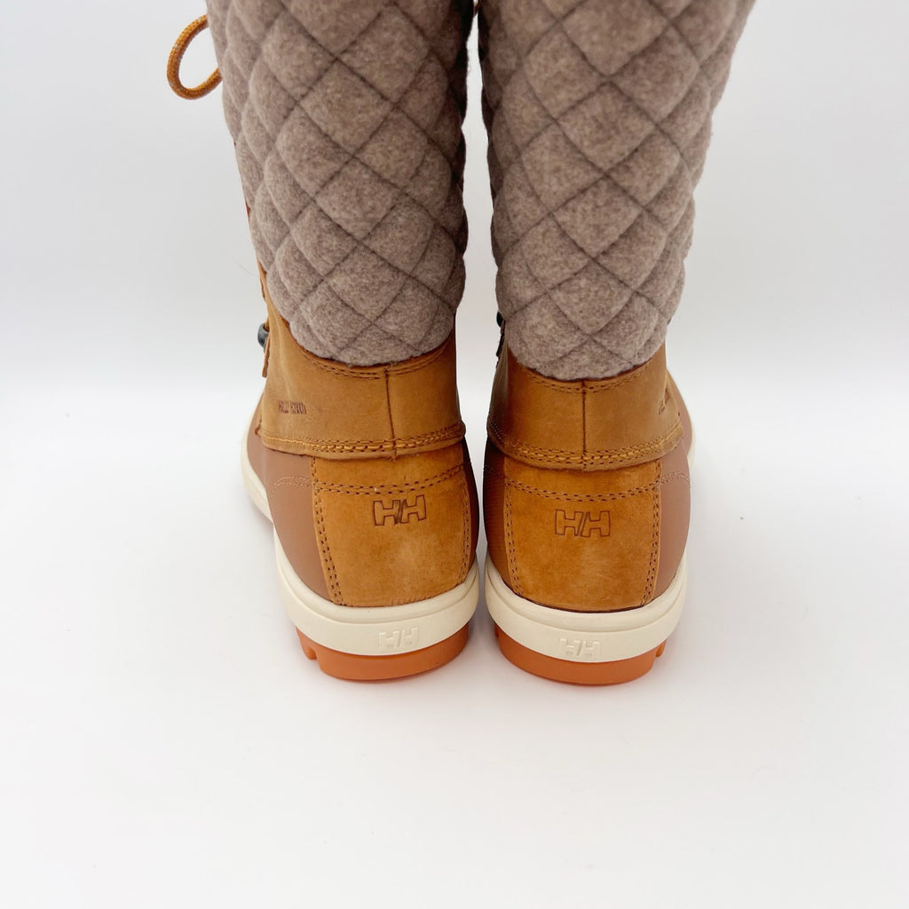 Helly Hansen Womens Garibaldi Vl Winter Boots US 8 Tan Leather Insulated WP NWOB
