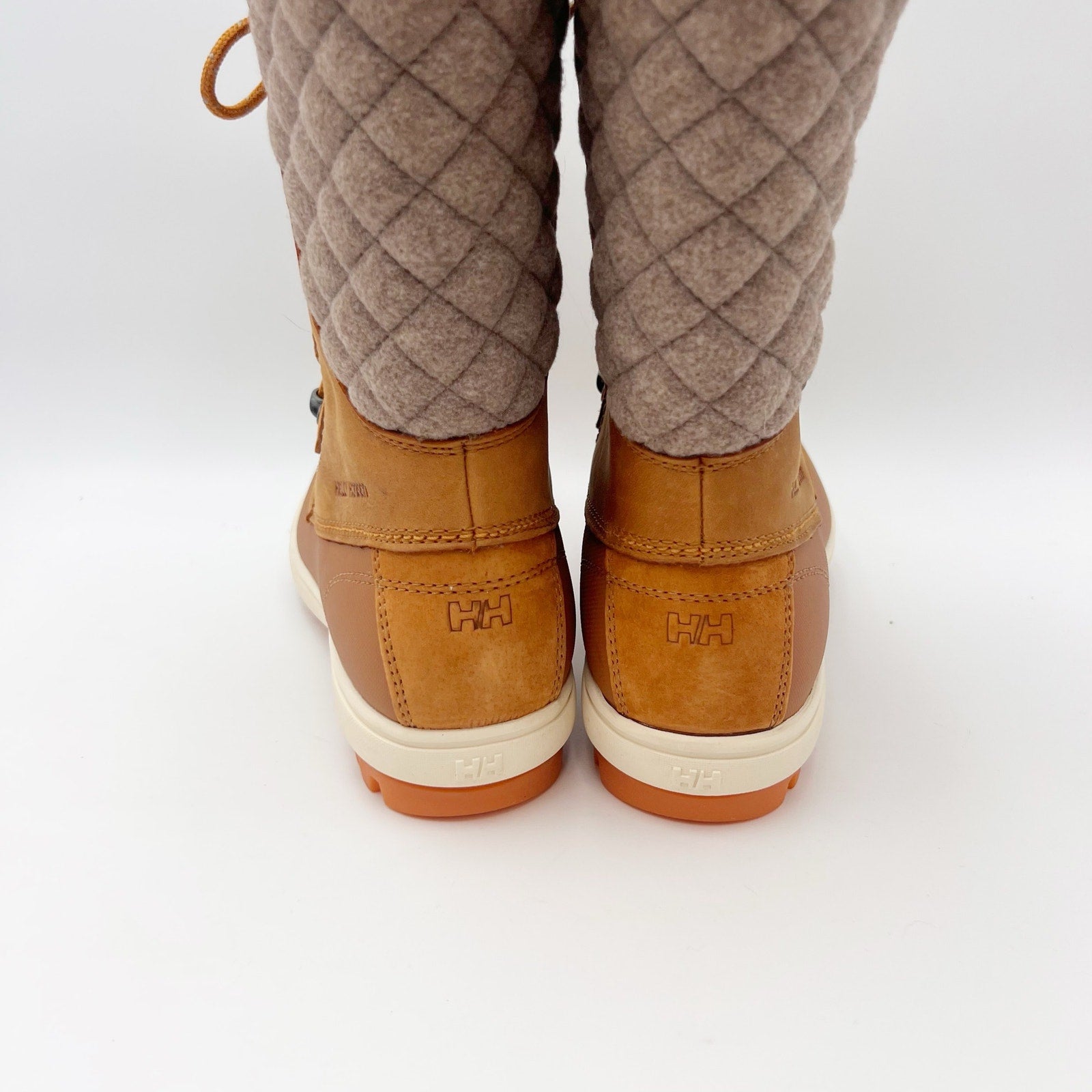 Helly Hansen Womens Garibaldi Vl Winter Boots US 8 Tan Leather Insulated WP NWOB
