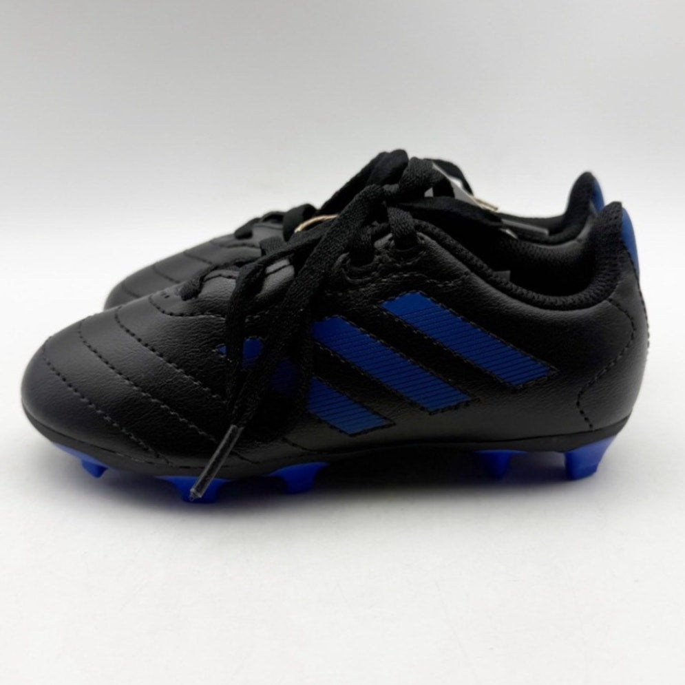 Adidas Youth Goletto VIII Firm Ground Soccer Cleats Size 10 Kids Black Blue NWOB