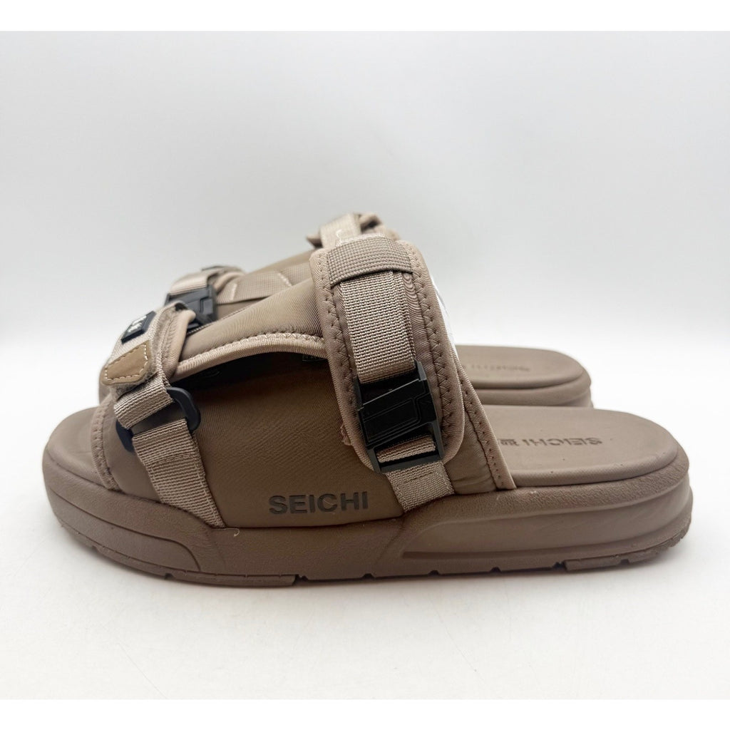 Seichi Mens Yoroi V2 Slide Sandals Size 9 EU 42 Taupe NIB