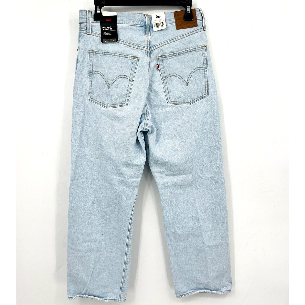 LEVI'S Women's Ribcage Straight Ankle Jeans 29x27 US 8 Light Wash 72693-0110 NWT