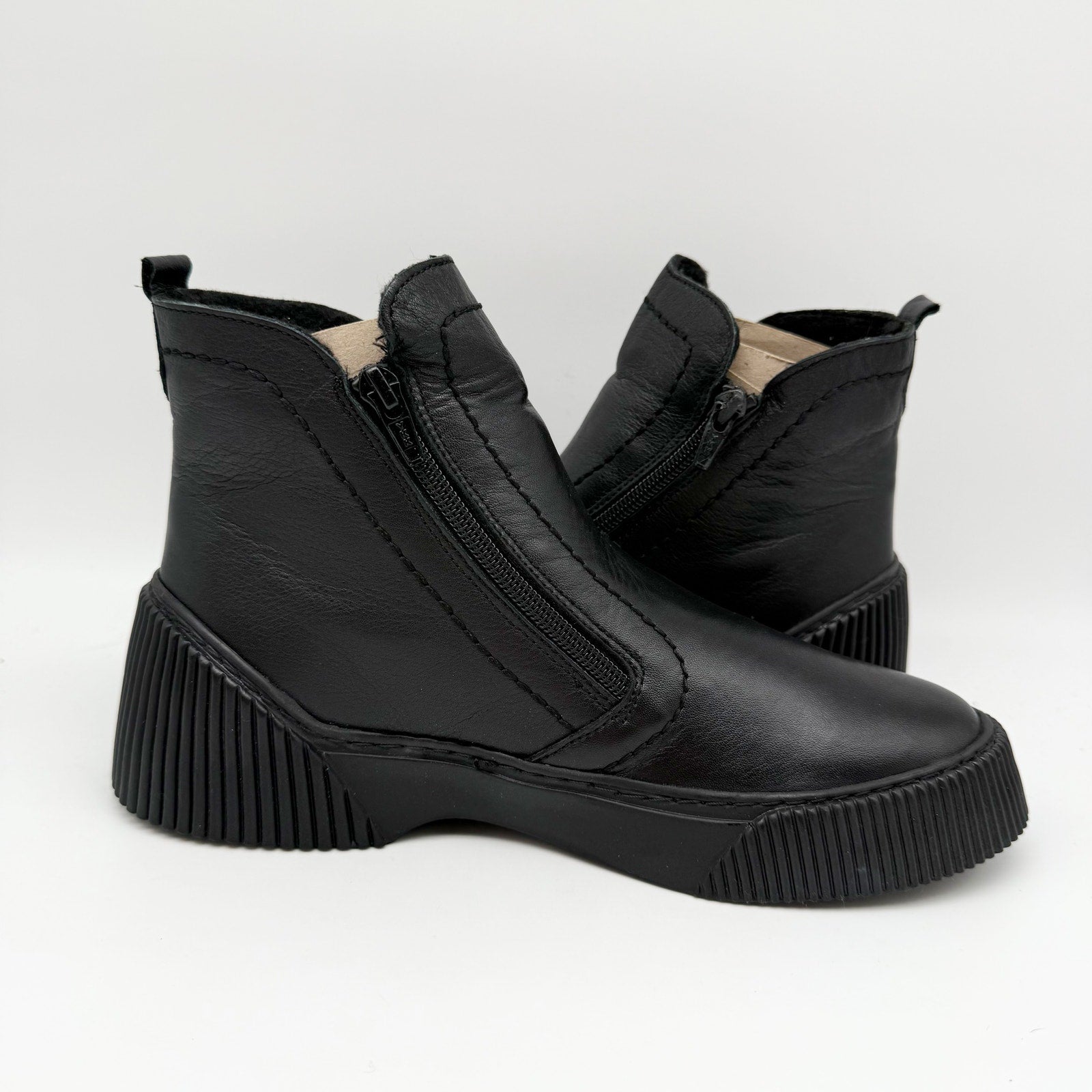 Spring Step Womens Kelko Ankle Boot EU 39 US 8.5 Black Leather NIB