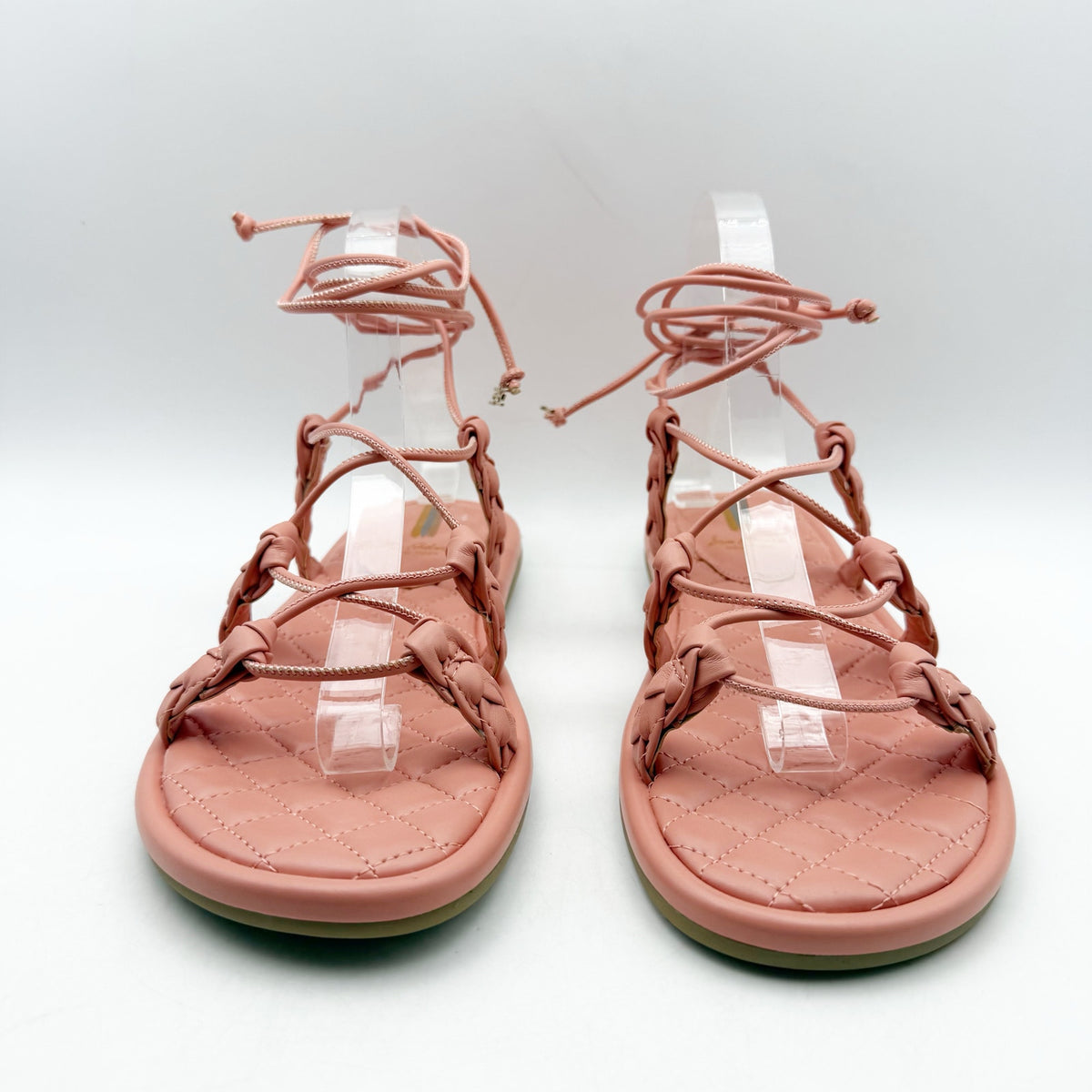 Sam Edelman Womens Zariah Sandals Size 8.5 M EU 38.5 Pink Strappy Lace Up NIB