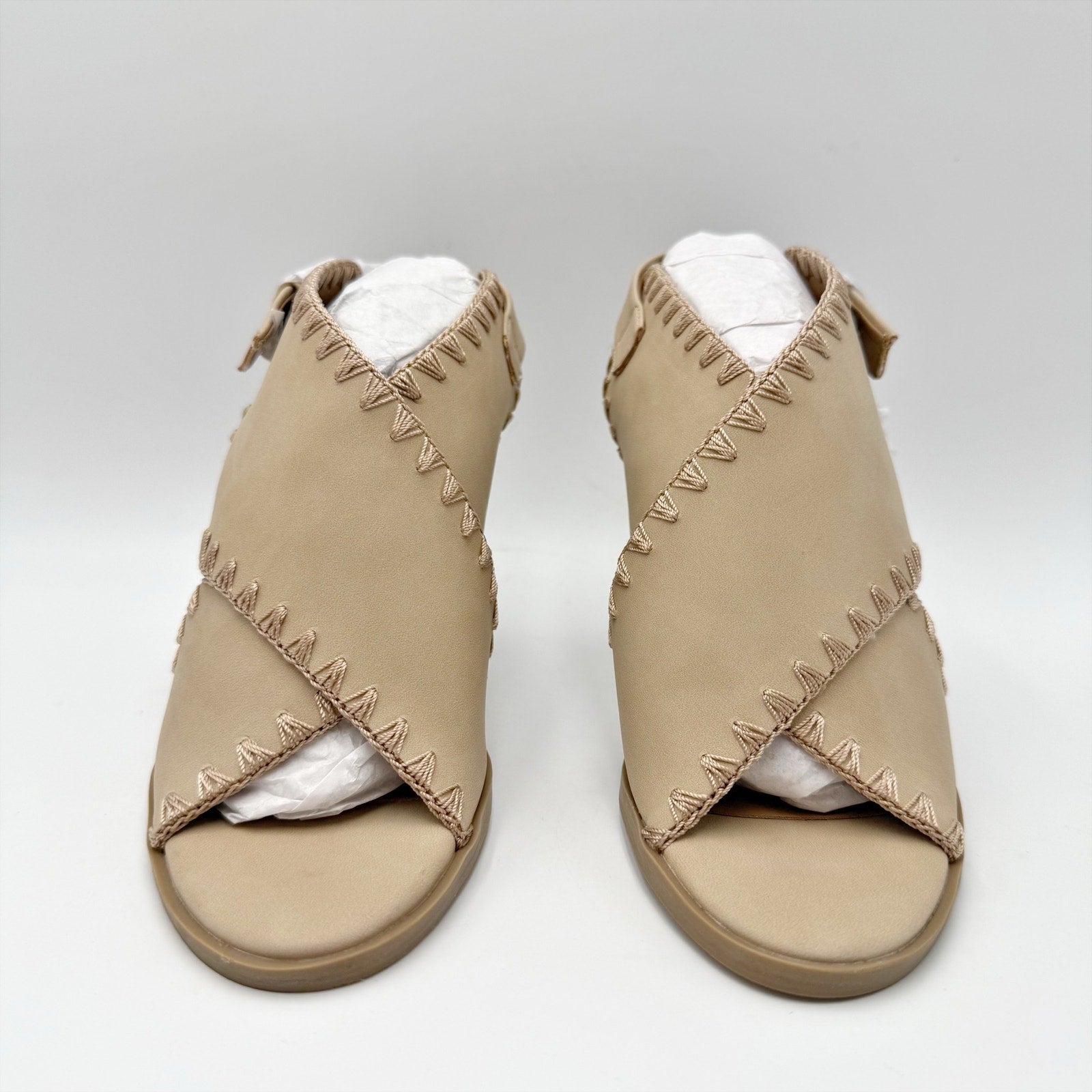 DV By Dolce Vita Womens Reanne Heeled Sandals Size 6 Tan NWOB