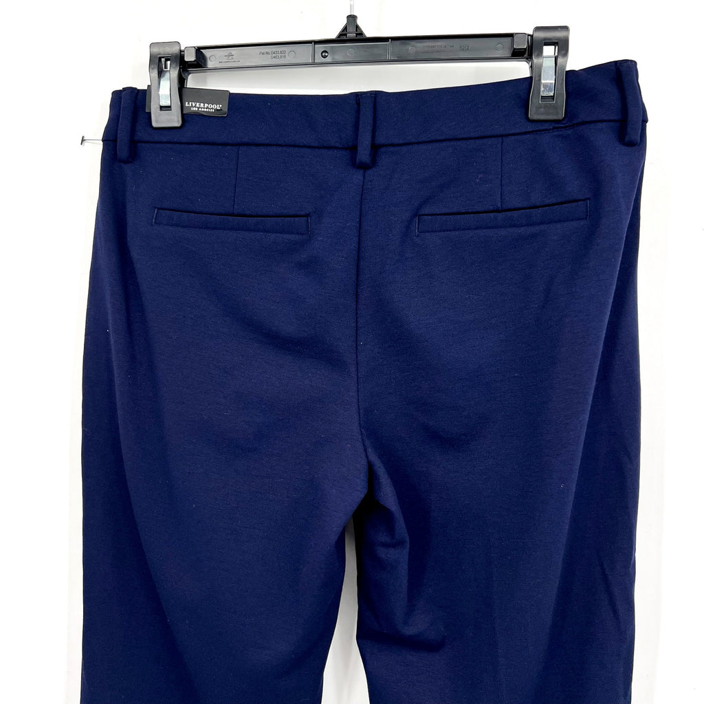 LIVERPOOL Womens Kelsey Knit Trousers Size 27 4 Petite Cadet Blue Ankle NWT